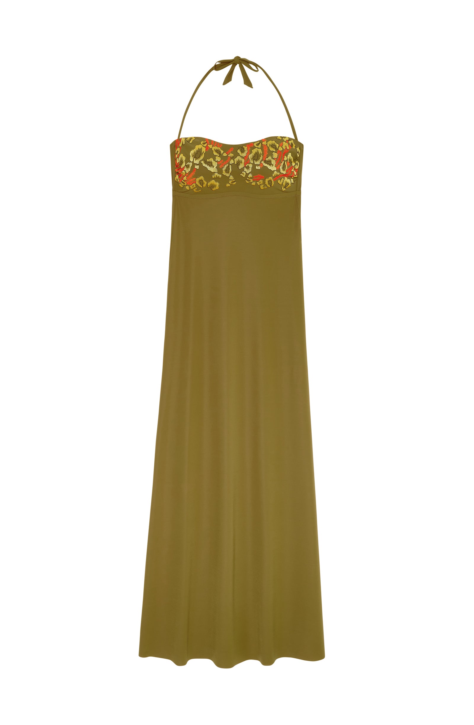 pain-de-sucre-reine-robe-longue-bustier-bronze-panth-re image 6