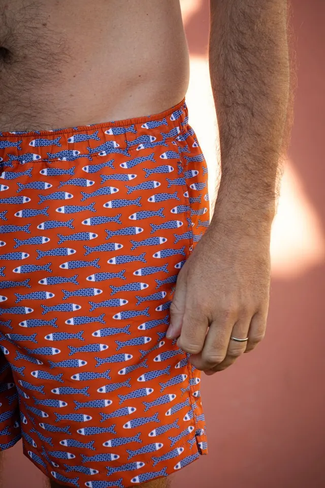les-ultraviolettes-james-poissons-short-de-bain-homme-anti-uv-upf50-en-polyester image 1