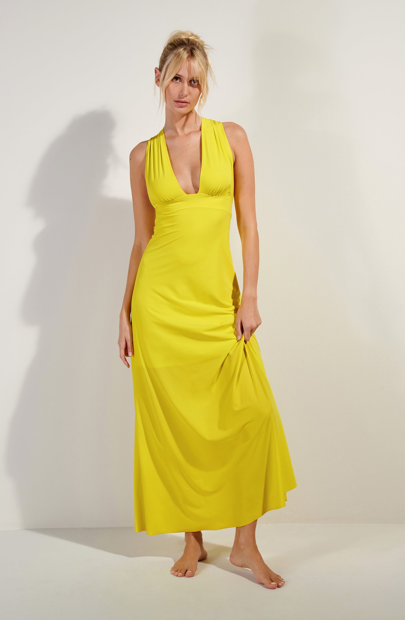 pain-de-sucre-reena-robe-longue-fluide-citron image 6
