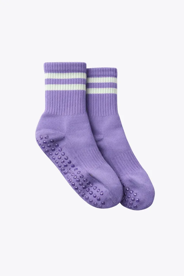 luz-collections-chaussettes-violettes-claires-chaussettes-de-sport-antid-rapante image 1