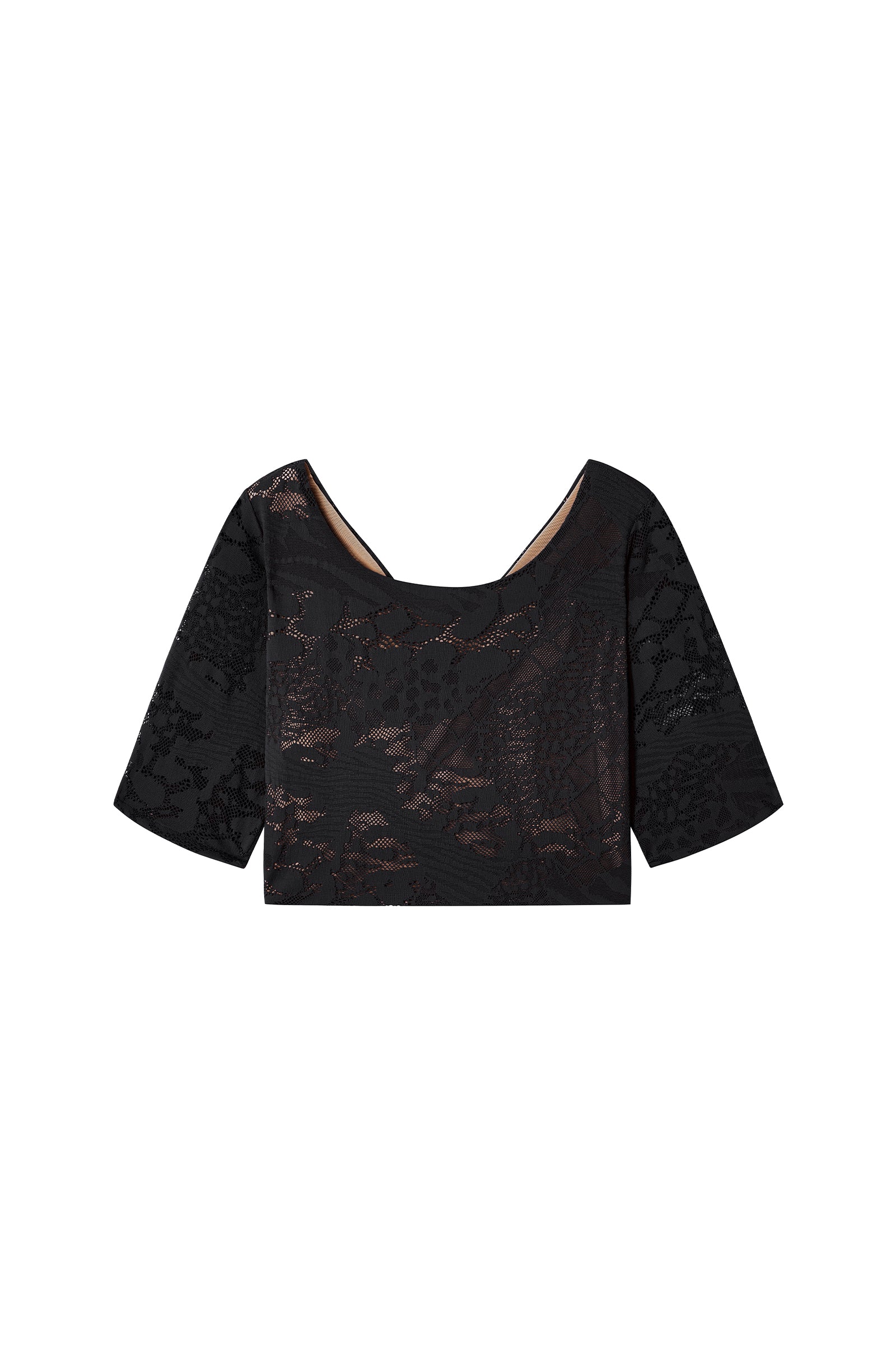 pain-de-sucre-tanji-crop-top-dentelle-fran-aise-anneau-noir image 5