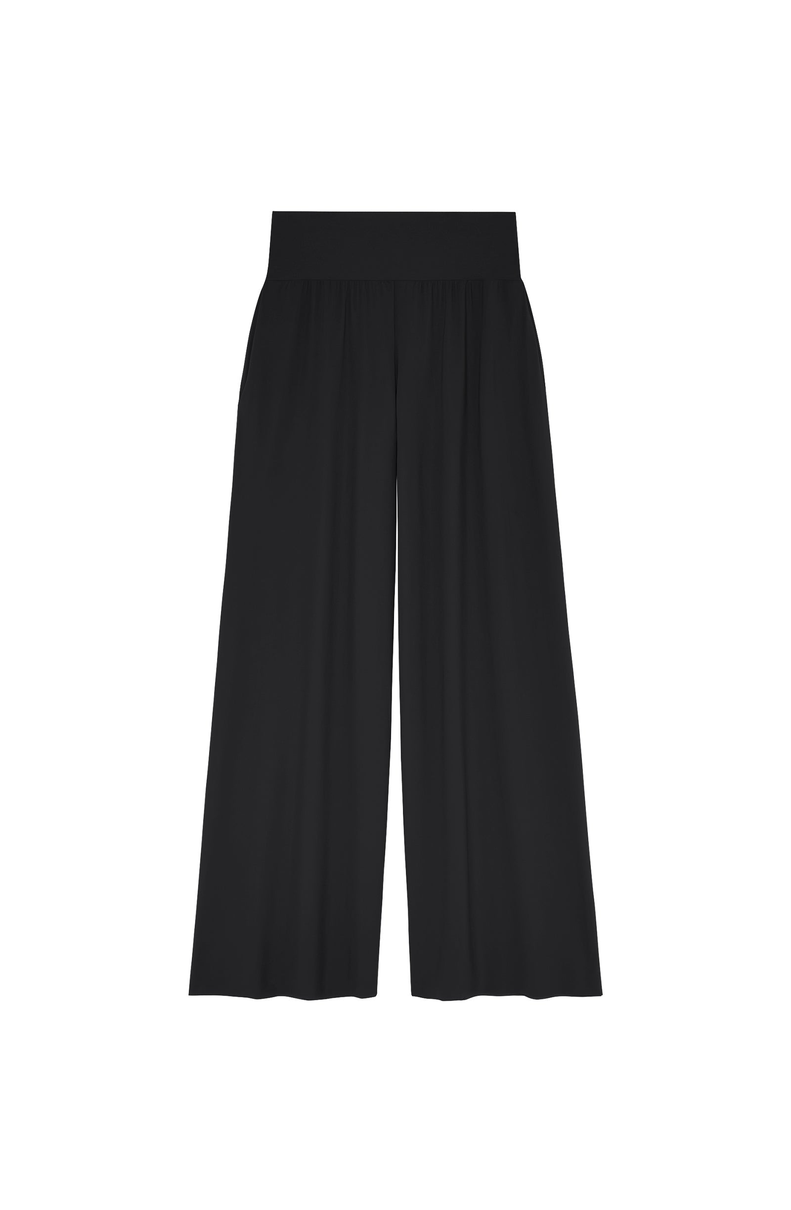 pain-de-sucre-pitta-pantalon-ample-noir-en-voile-l-ger-extensible-large-ceinture image 5