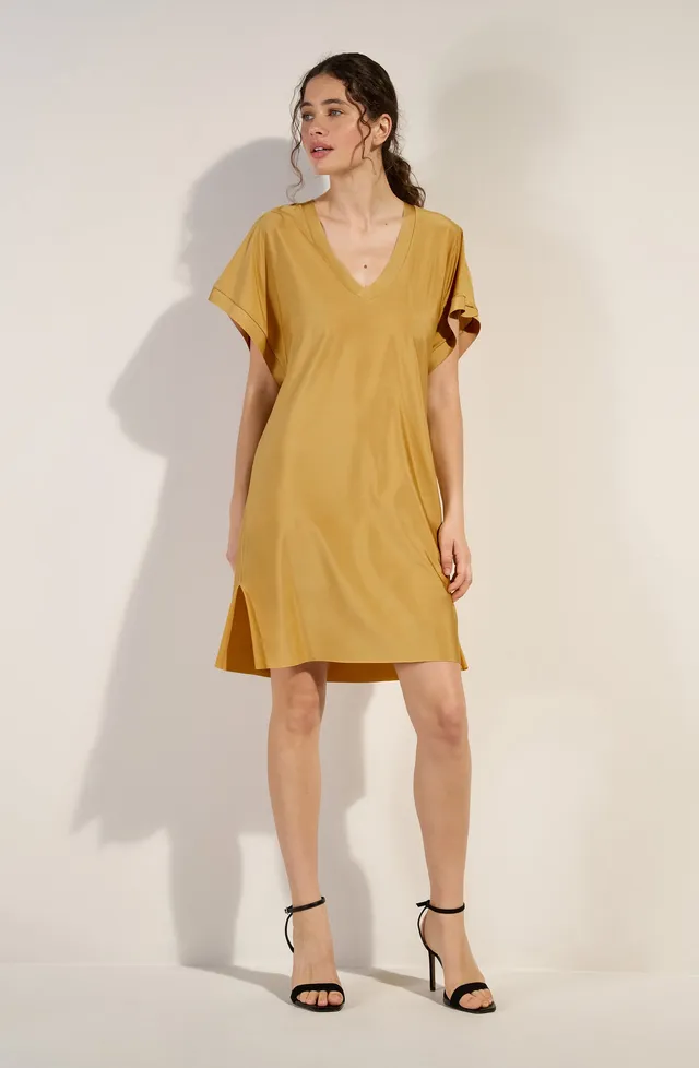 pain-de-sucre-pretty-tunique-ample-en-voile-l-ger-lycra-dor-e image 1