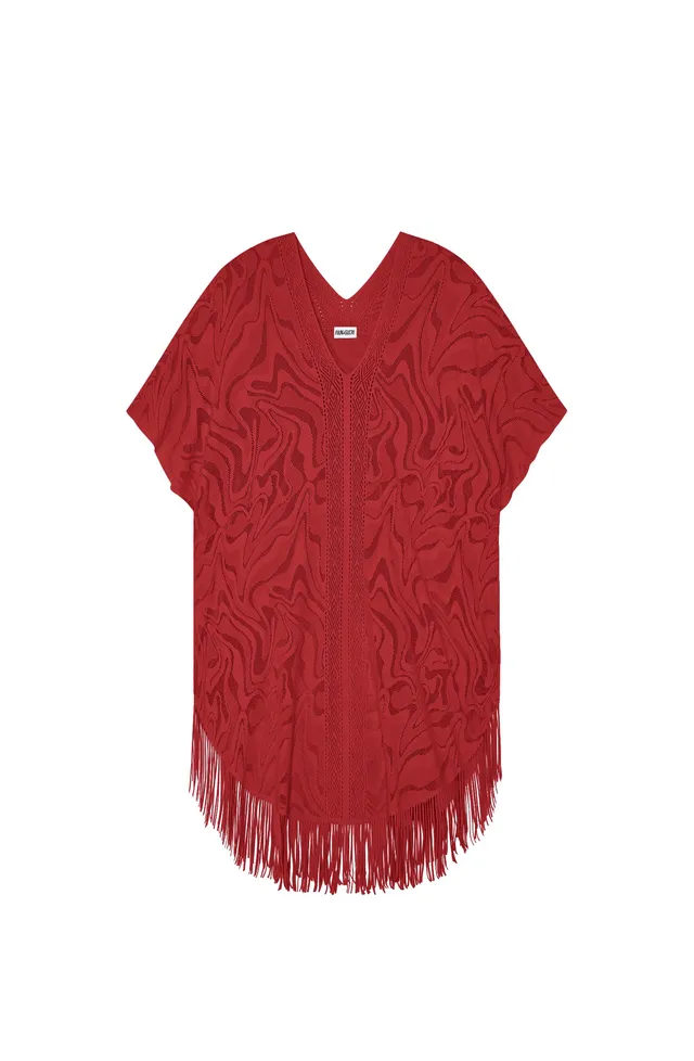 pain-de-sucre-pery-poncho-beachwear-dentelle-franges-garance image 1