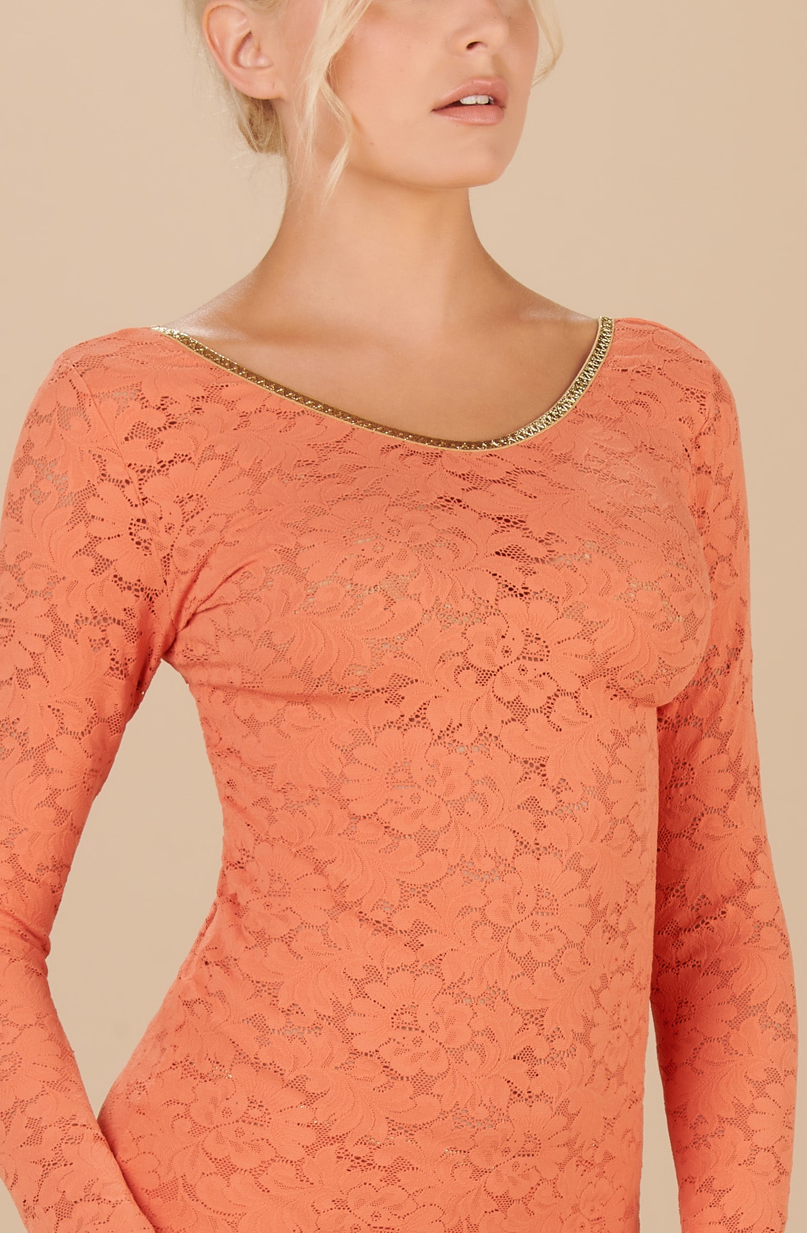 pain-de-sucre-aria-top-tricot-dentelle-paprika image 6