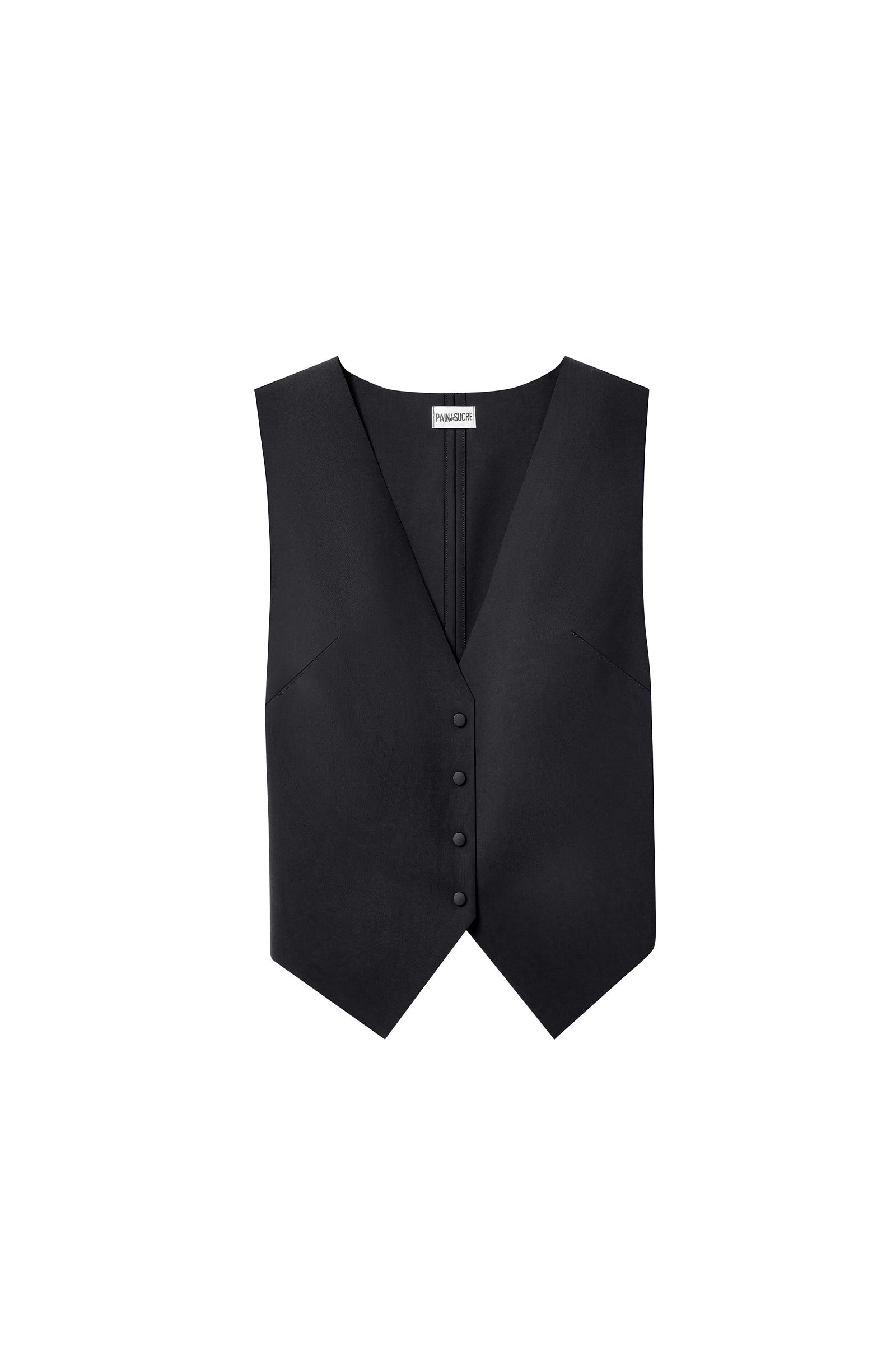 pain-de-sucre-gabie-gilet-bonded-noir-boutons image 4