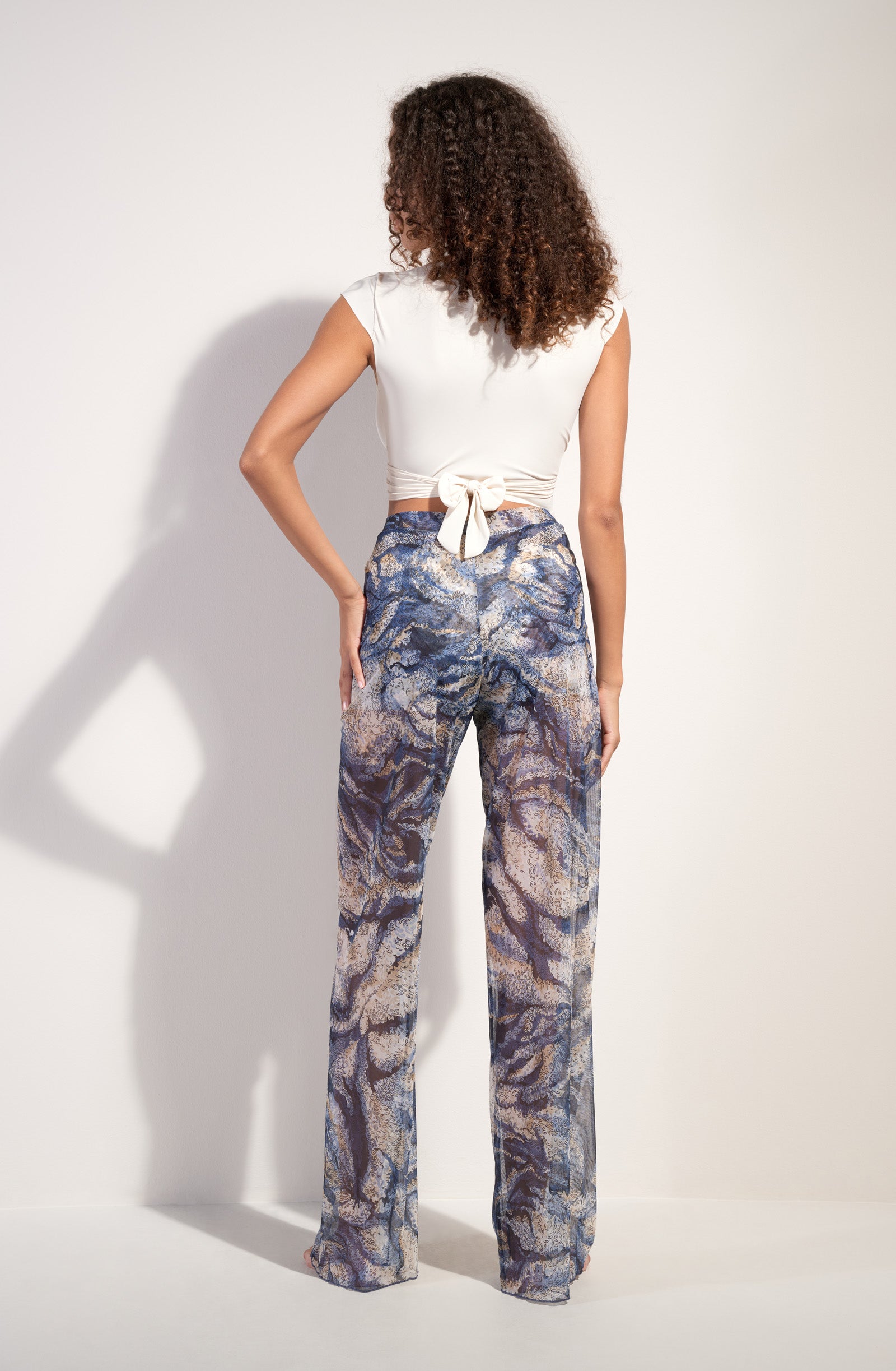 pain-de-sucre-paz-large-pantalon-beachwear-en-tulle-lycra-doubl-d-un-short-impri image 2