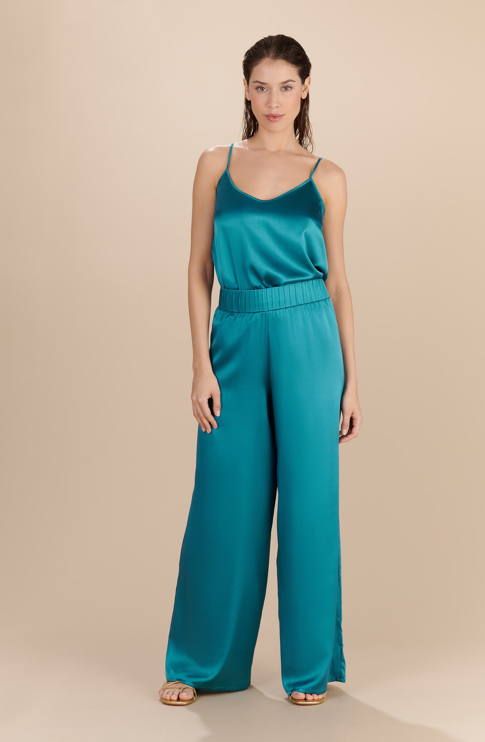 pain-de-sucre-tom-pantalon-large-en-soie-stretch-taille-fronc-e-persan image 1