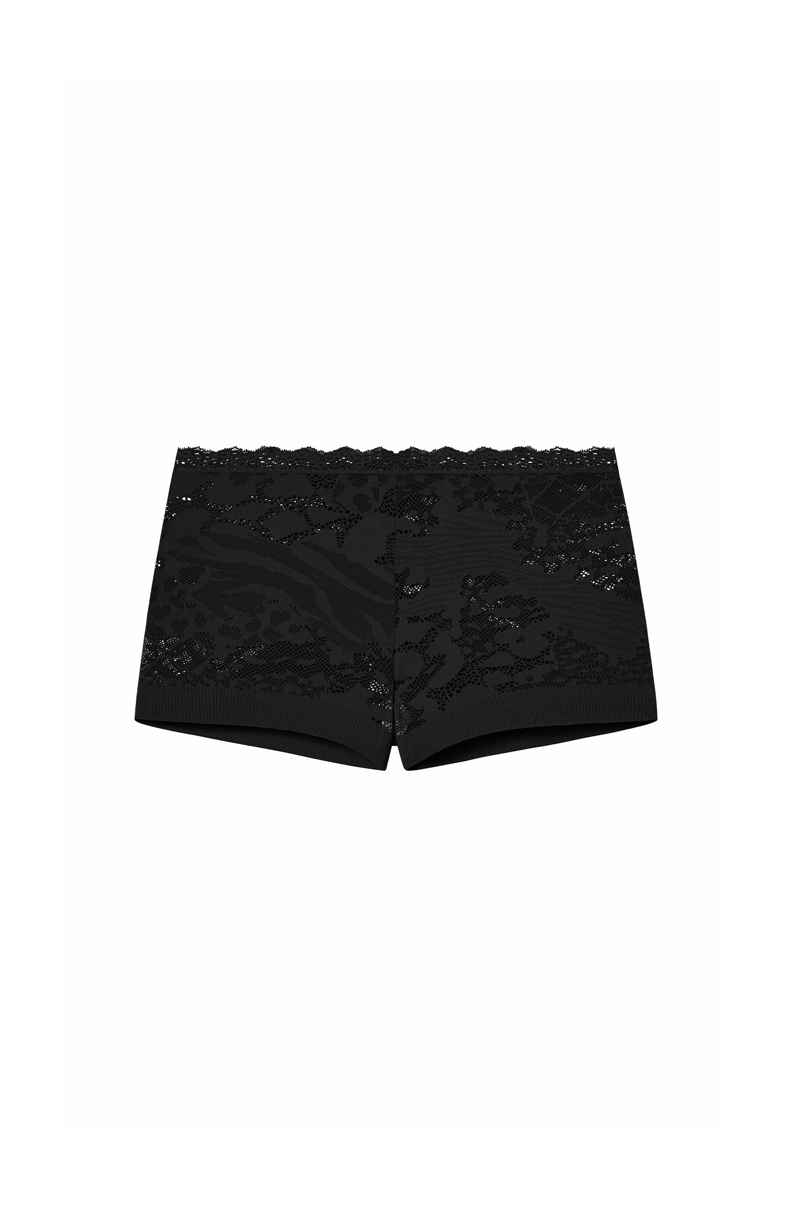 pain-de-sucre-bobby-shorty-taille-haute-en-dentelle-fran-aise-stretch-noir image 5