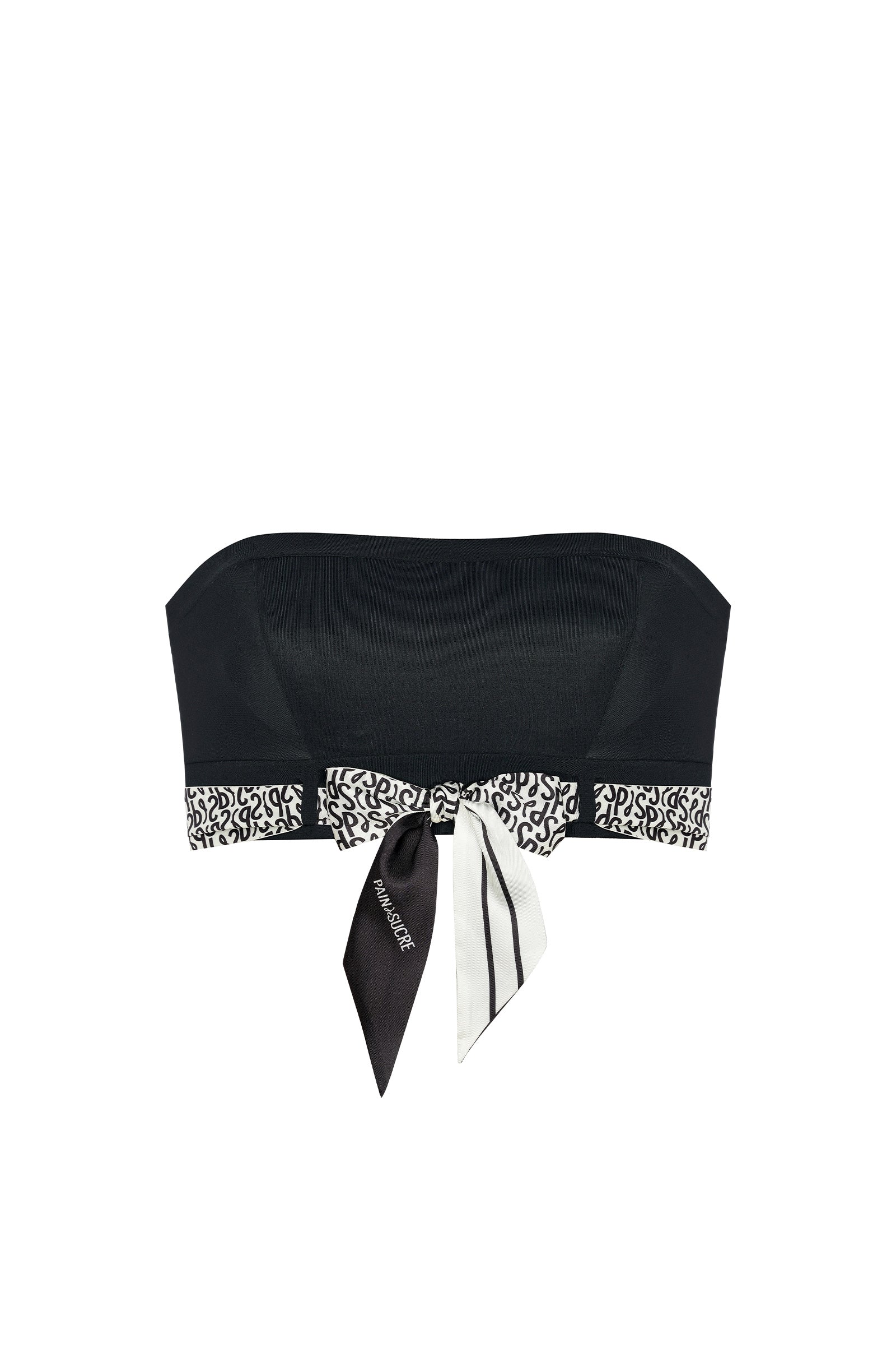 pain-de-sucre-evry-haut-de-maillot-bandeau-noir-avec-foulard-amovible-imprim-sig image 8