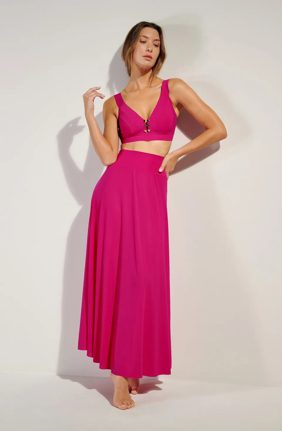 pain-de-sucre-jaya-jupe-longue-2-en-1-robe-bustier-framboise image 1