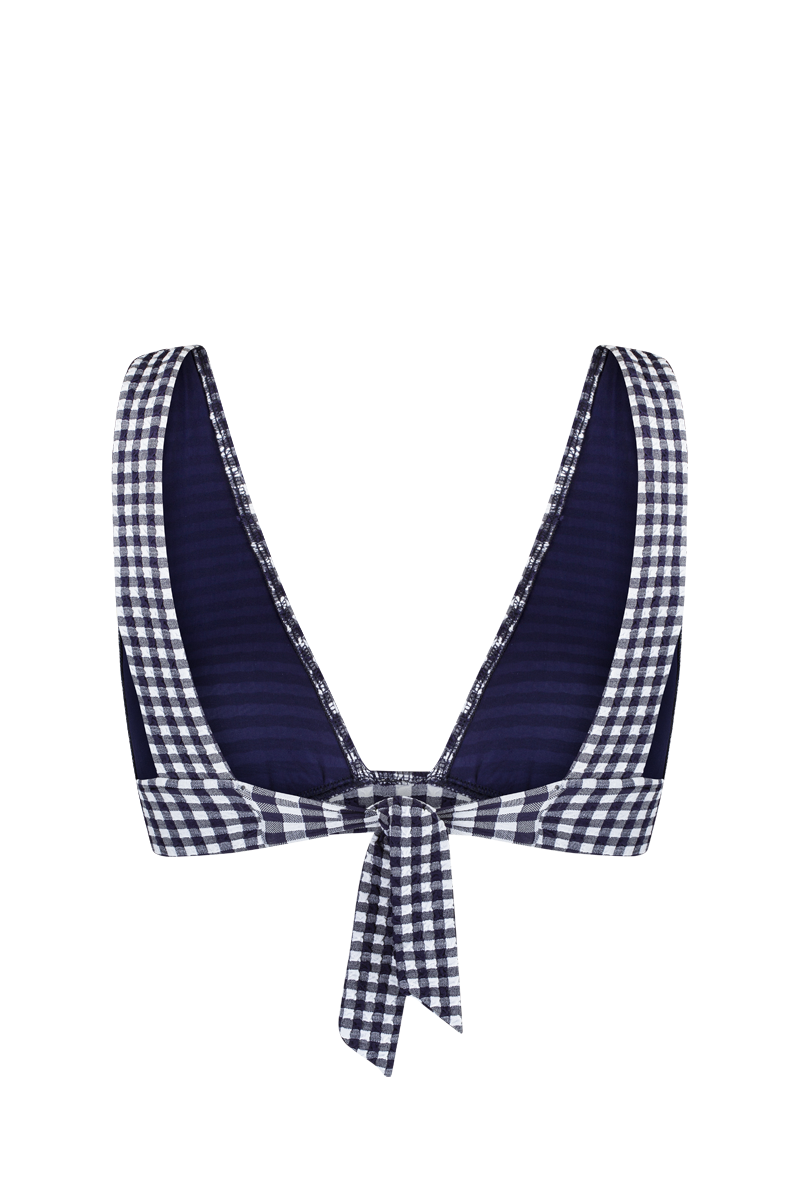 anja-paris-l-ensorcelant-vichy-marine-haut-de-maillot-de-bain-forme-foulard image 3