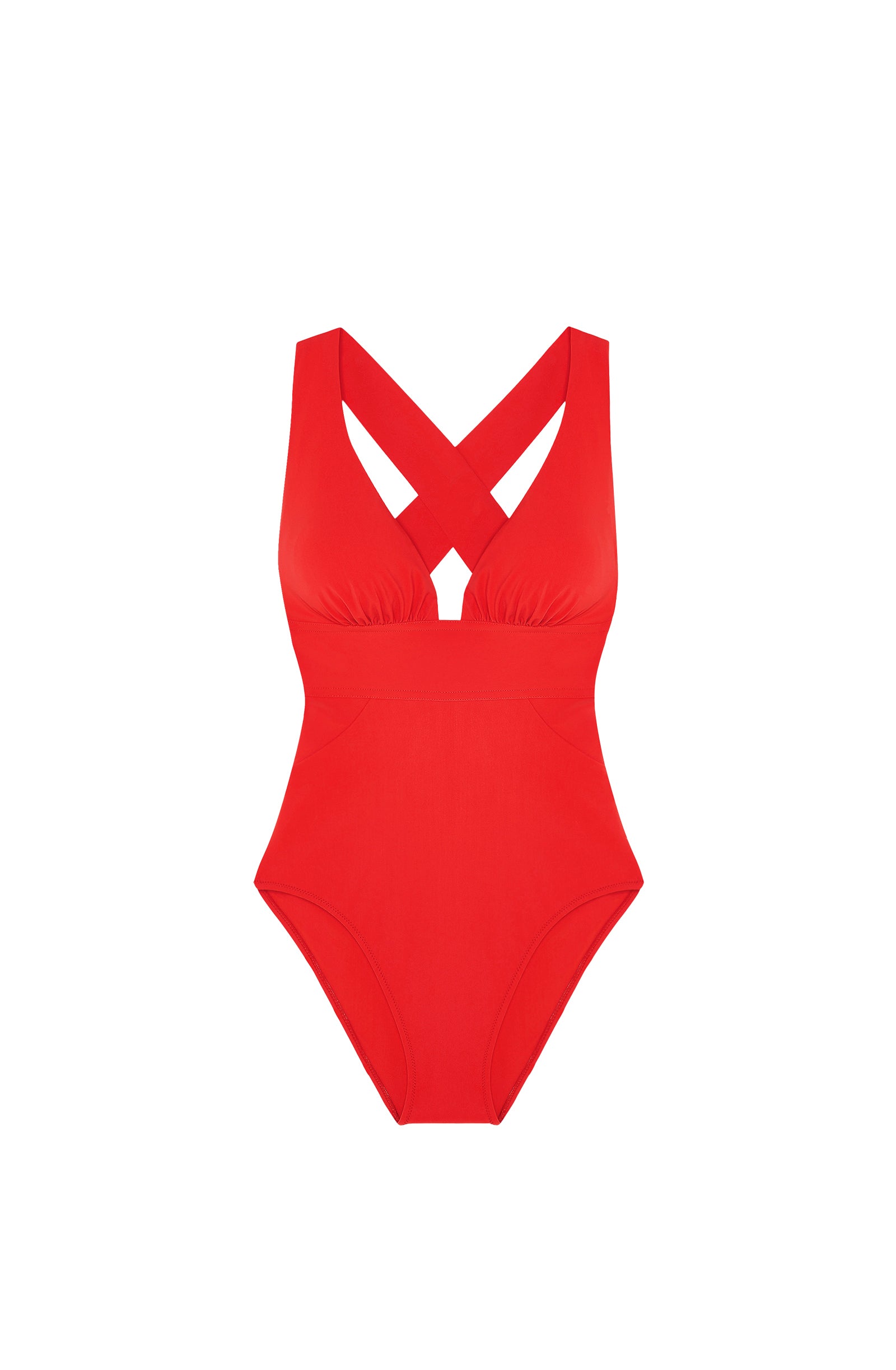 pain-de-sucre-capri-rouge-maillot-1-pi-ce-nageur-d-collet image 5