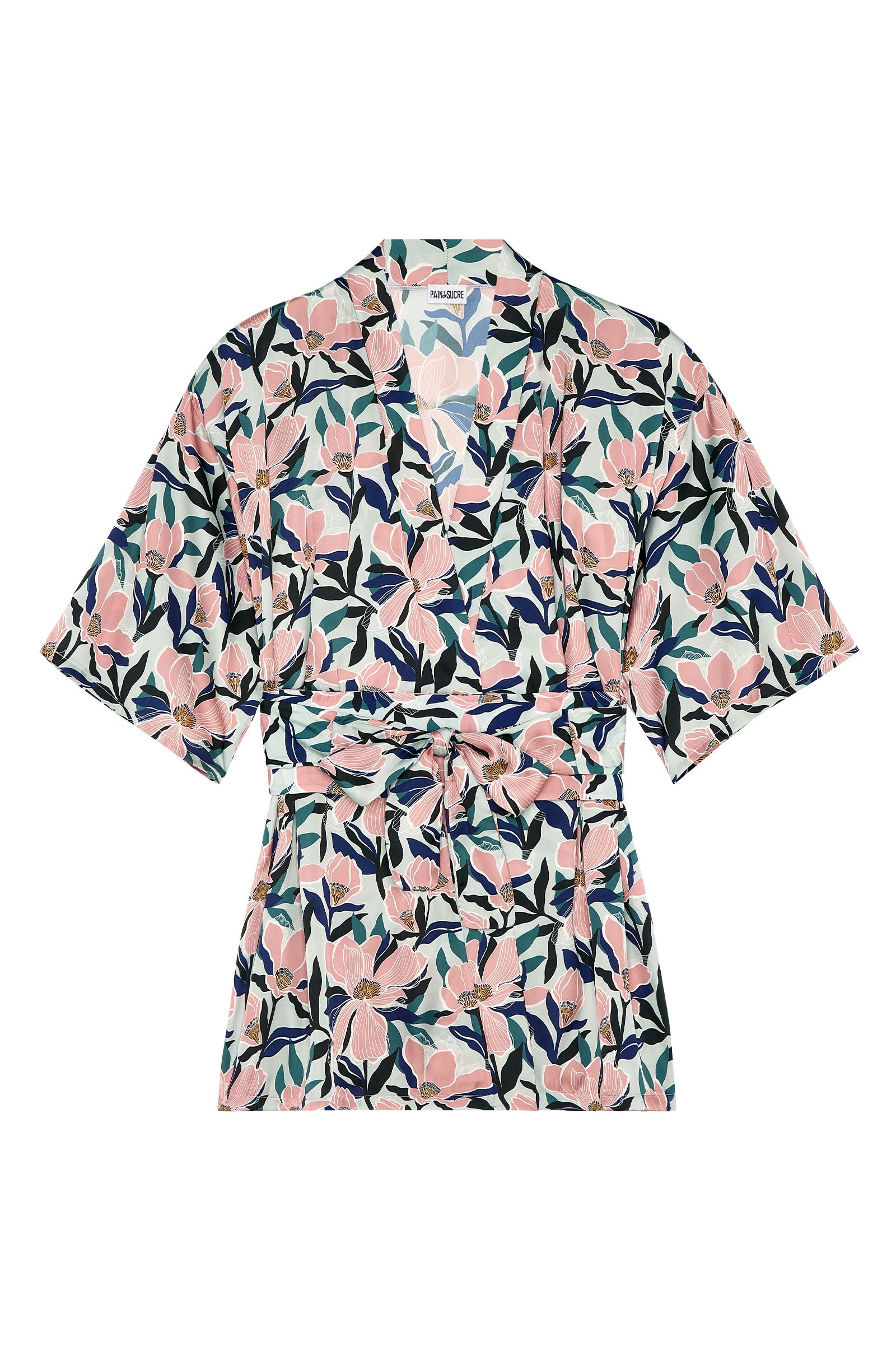 pain-de-sucre-delila-kimono-en-satin-imprim-magnolia image 8