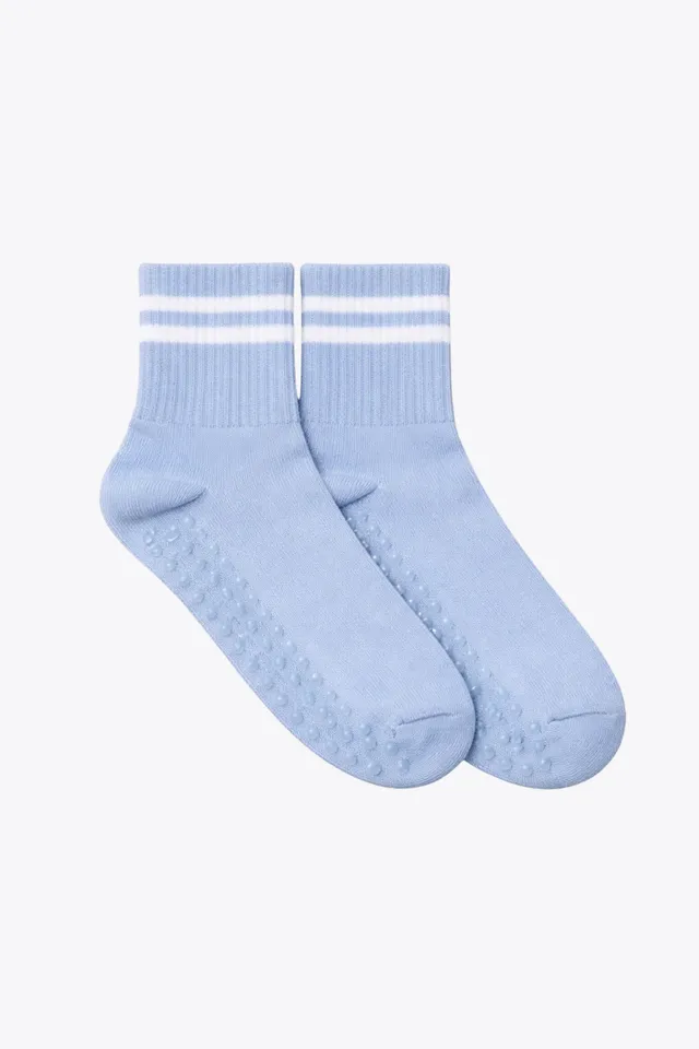 luz-collections-chaussettes-anti-d-rapantes-hautes-bleu-ciel-ray-es image 1