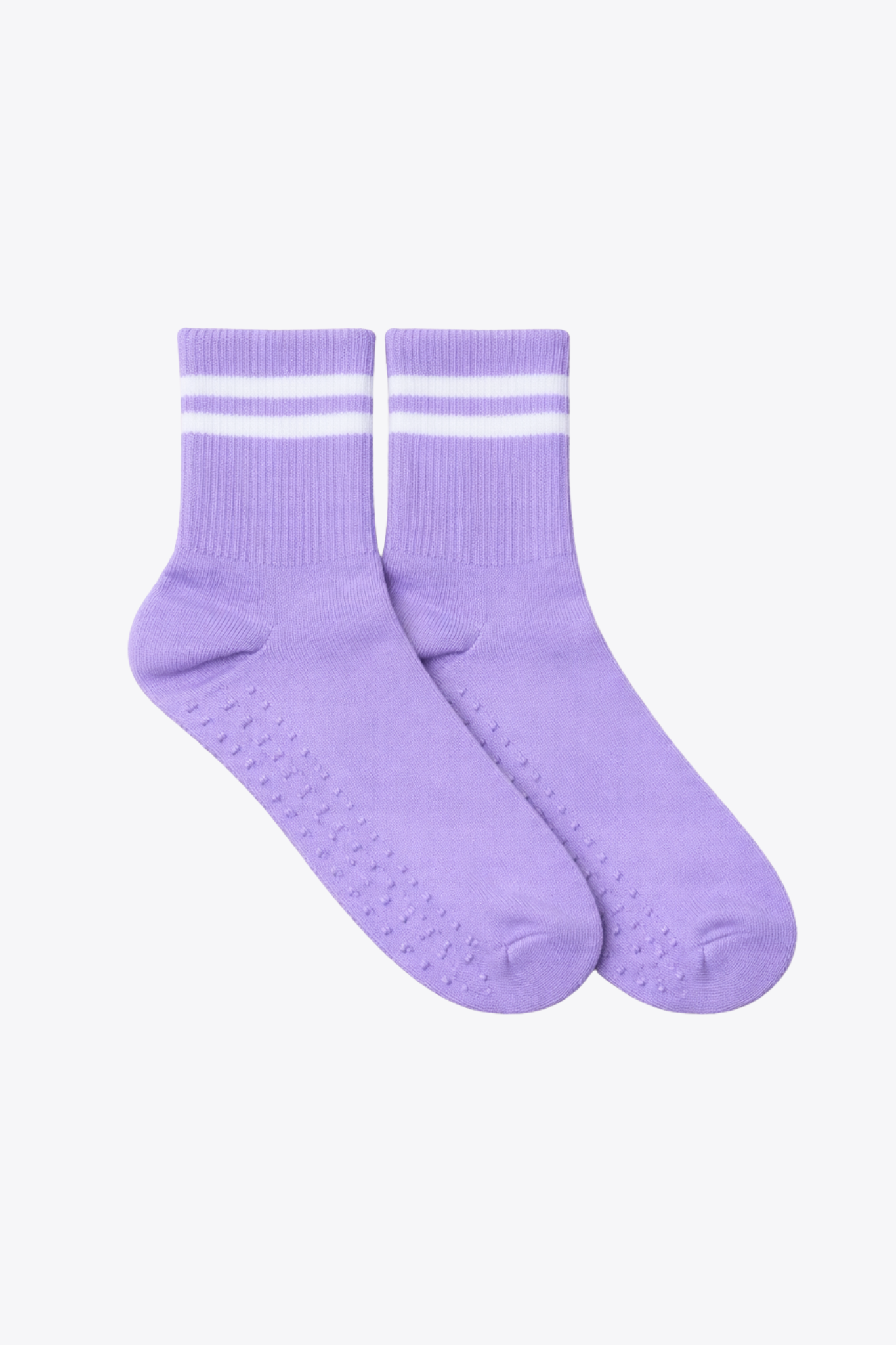 luz-collections-chaussettes-ray-es-violettes-et-blanches-sport-et-quotidien image 1
