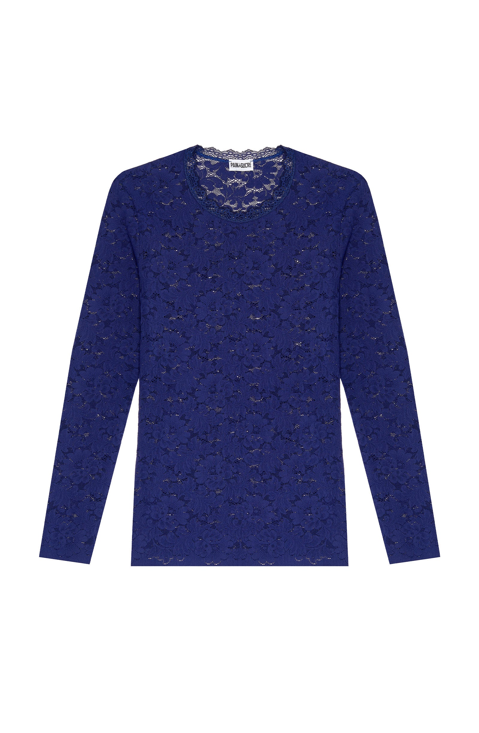 pain-de-sucre-tissia-top-homewear-manches-longues-dentelle-francaise-encre image 4