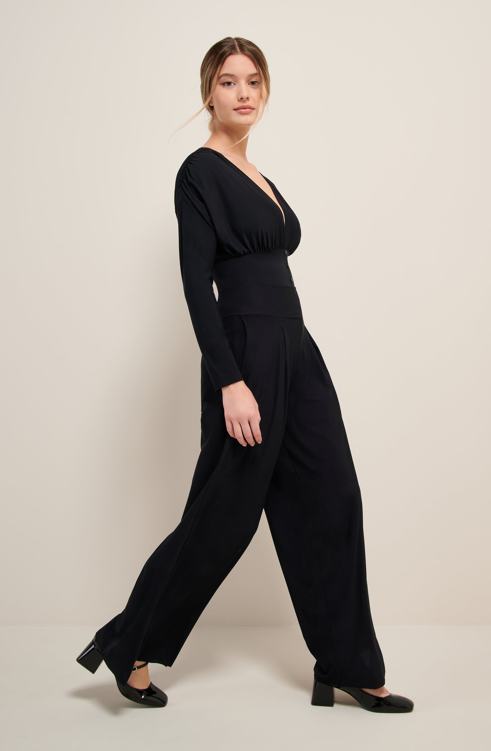 pain-de-sucre-panna-noir-pantalon-ample-fluide-en-voile-l-ger image 3