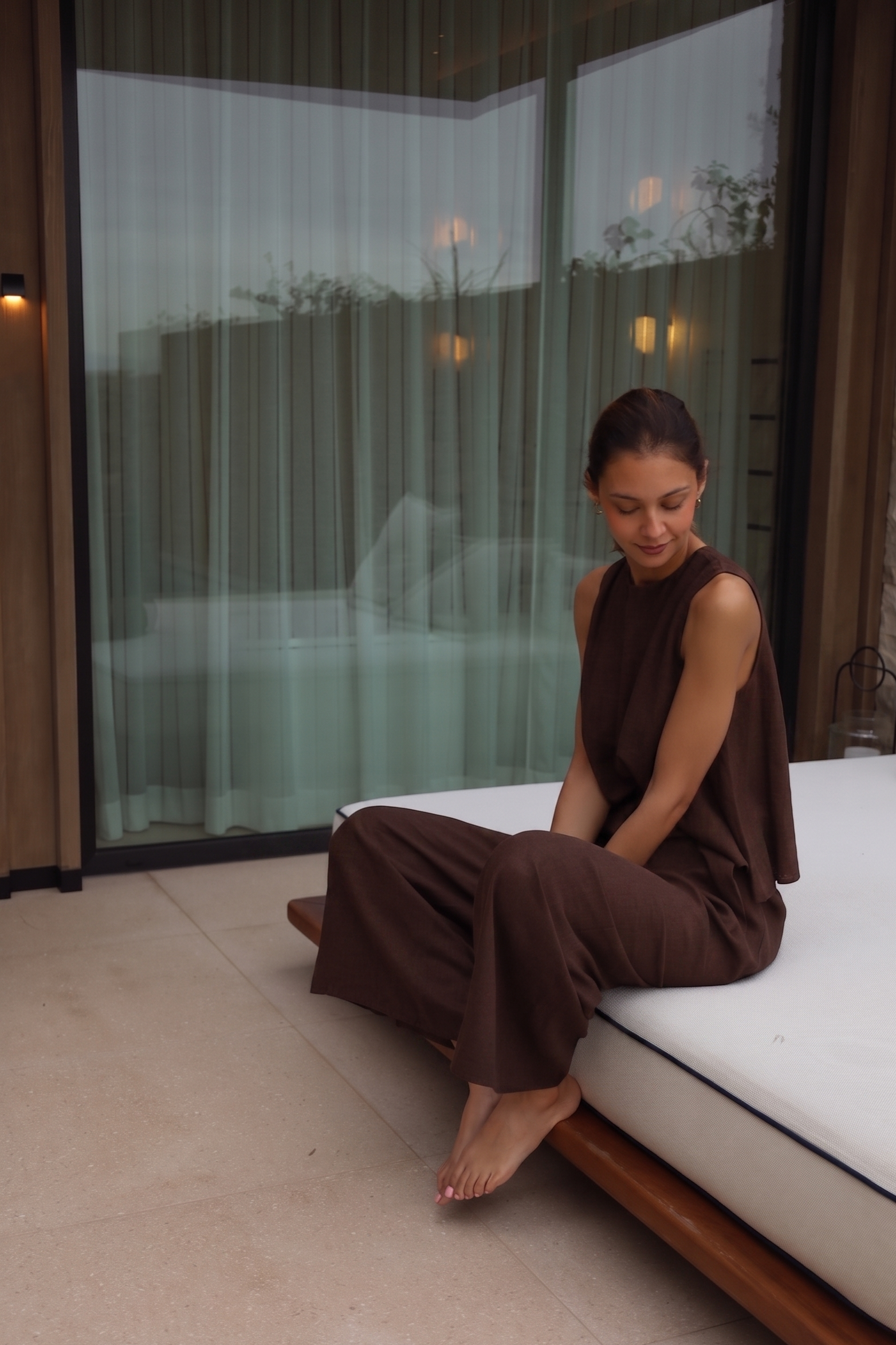 anja-paris-le-palazzo-pantalon-fluide-vas-chocolat image 4