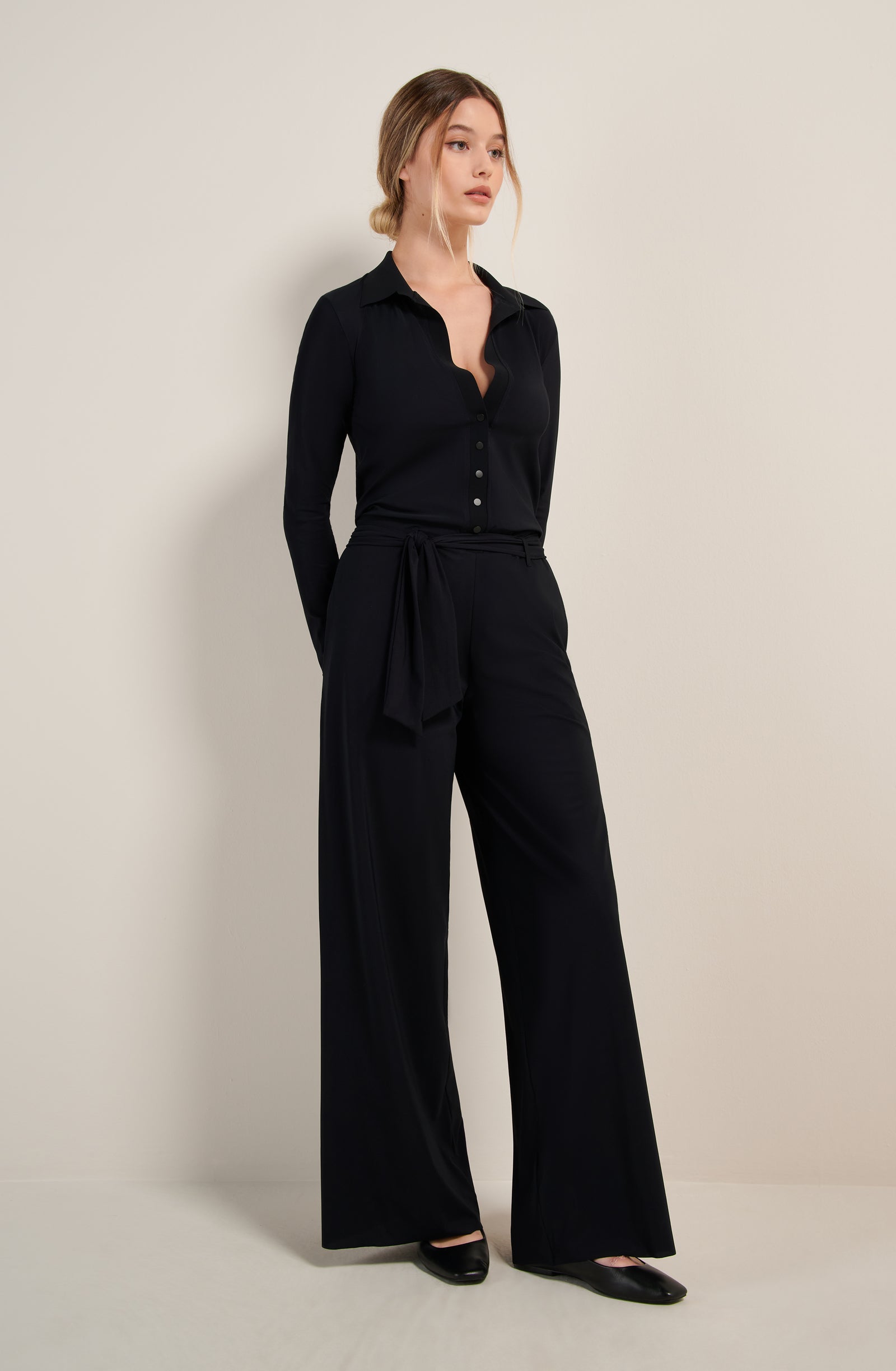 pain-de-sucre-colbi-combinaison-chemise-voile-l-ger-noir image 3