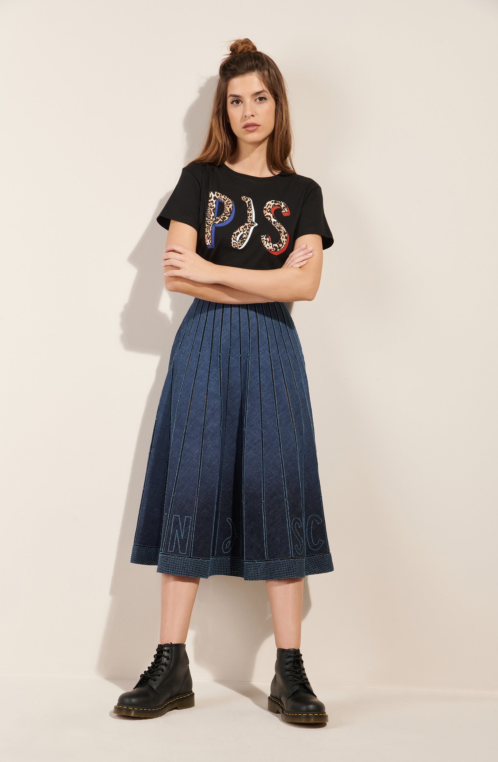 pain-de-sucre-thiya-t-shirt-100-coton-italien-flocage-panth-re-pds-noir image 3