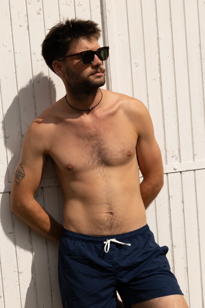 les-ultraviolettes-james-short-de-bain-anti-uv-homme-bleu-marine image 1