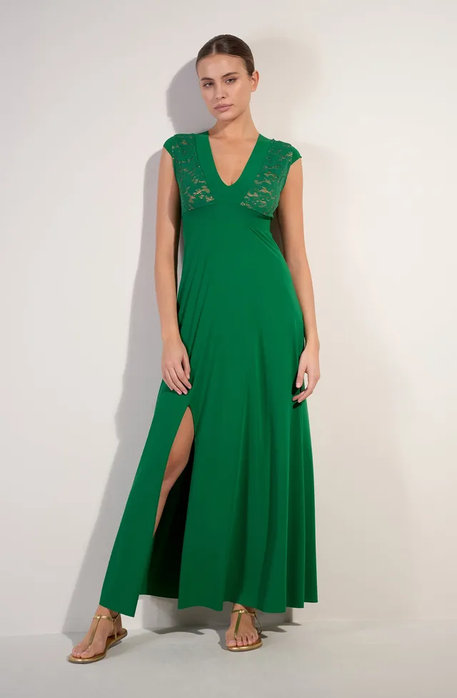 pain-de-sucre-nao-robe-longue-de-bain-fendue-en-dentelle-fran-aise-jade image 1