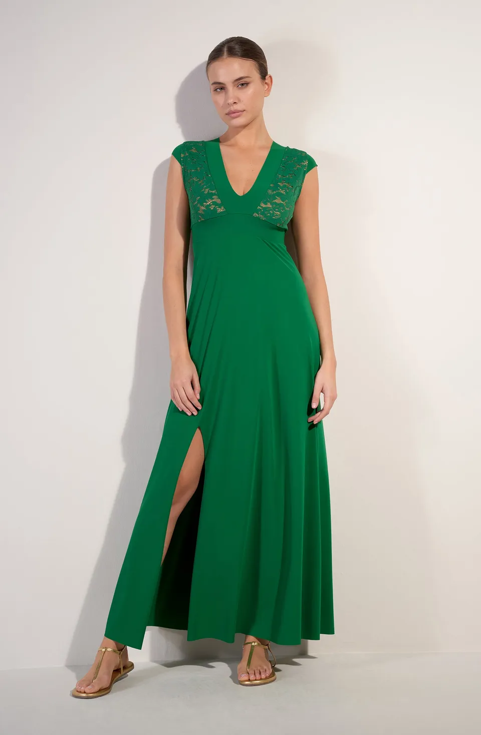 pain-de-sucre-nao-robe-longue-de-bain-fendue-en-dentelle-fran-aise-jade image 1