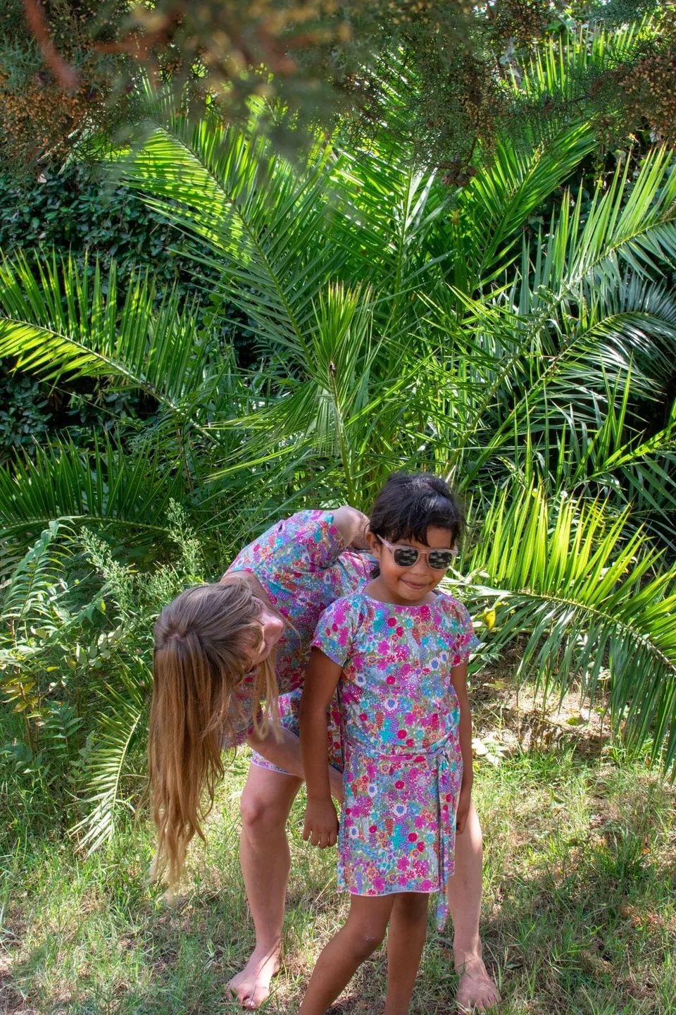 les-ultraviolettes-mini-guincho-robe-de-plage-anti-uv-upf50-fille-liberty-garden image 1