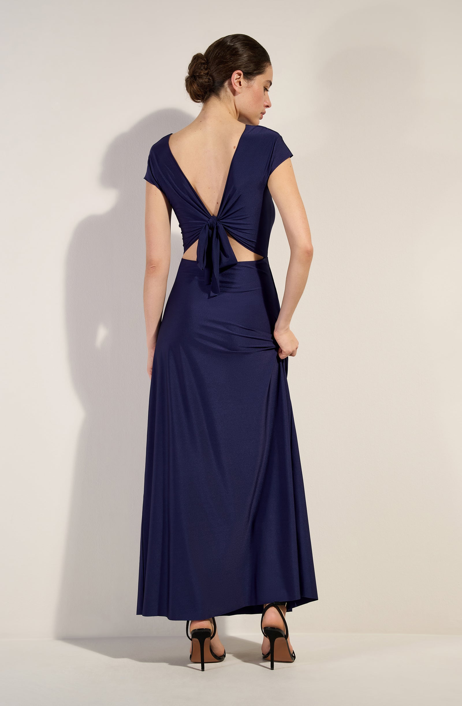 pain-de-sucre-lil-robe-longue-fluide-multi-positions-navy image 2