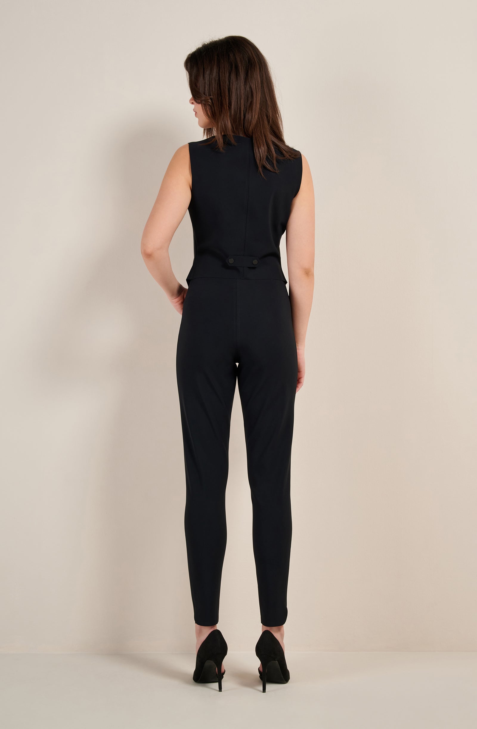 pain-de-sucre-pippo-pantalon-cigarette-taille-haute-noir image 2