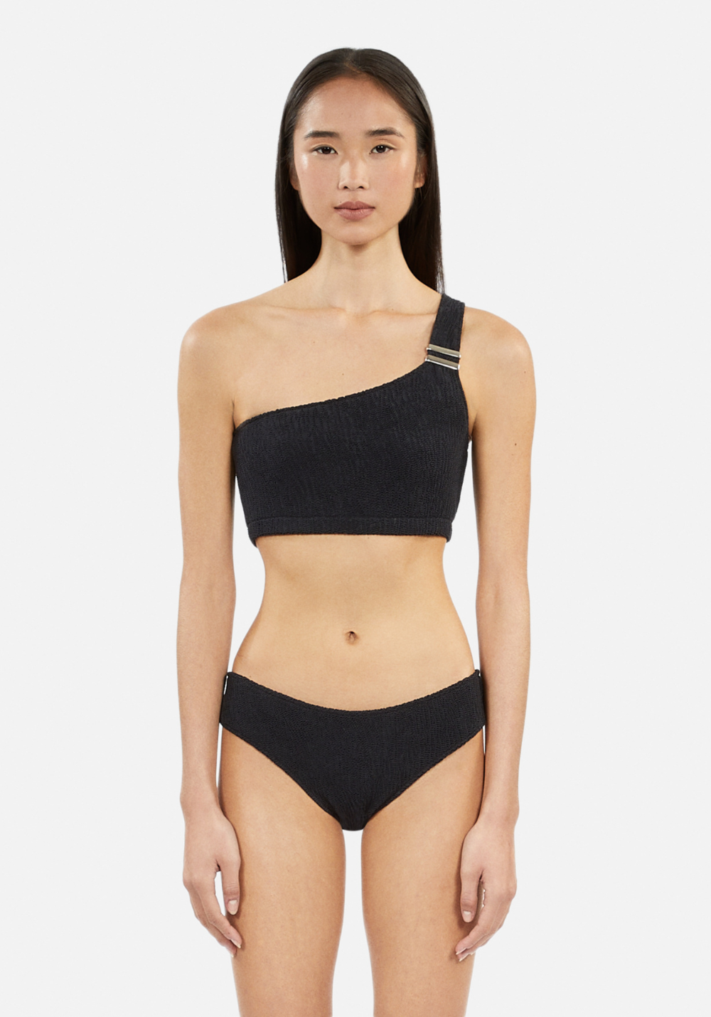 luz-collections-coralie-x-the-kooples-haut-deux-pi-ces-asym-trique-noir-uv50 image 2