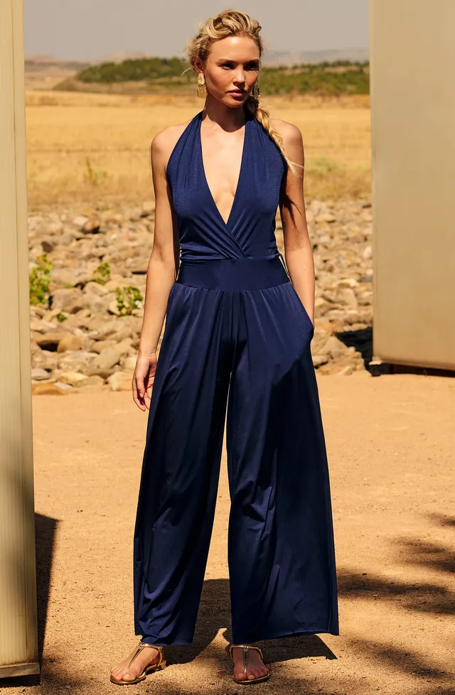 pain-de-sucre-nanni-navy-combinaison-pantalon-fluide-cache-c-ur-bretelles-multip image 1