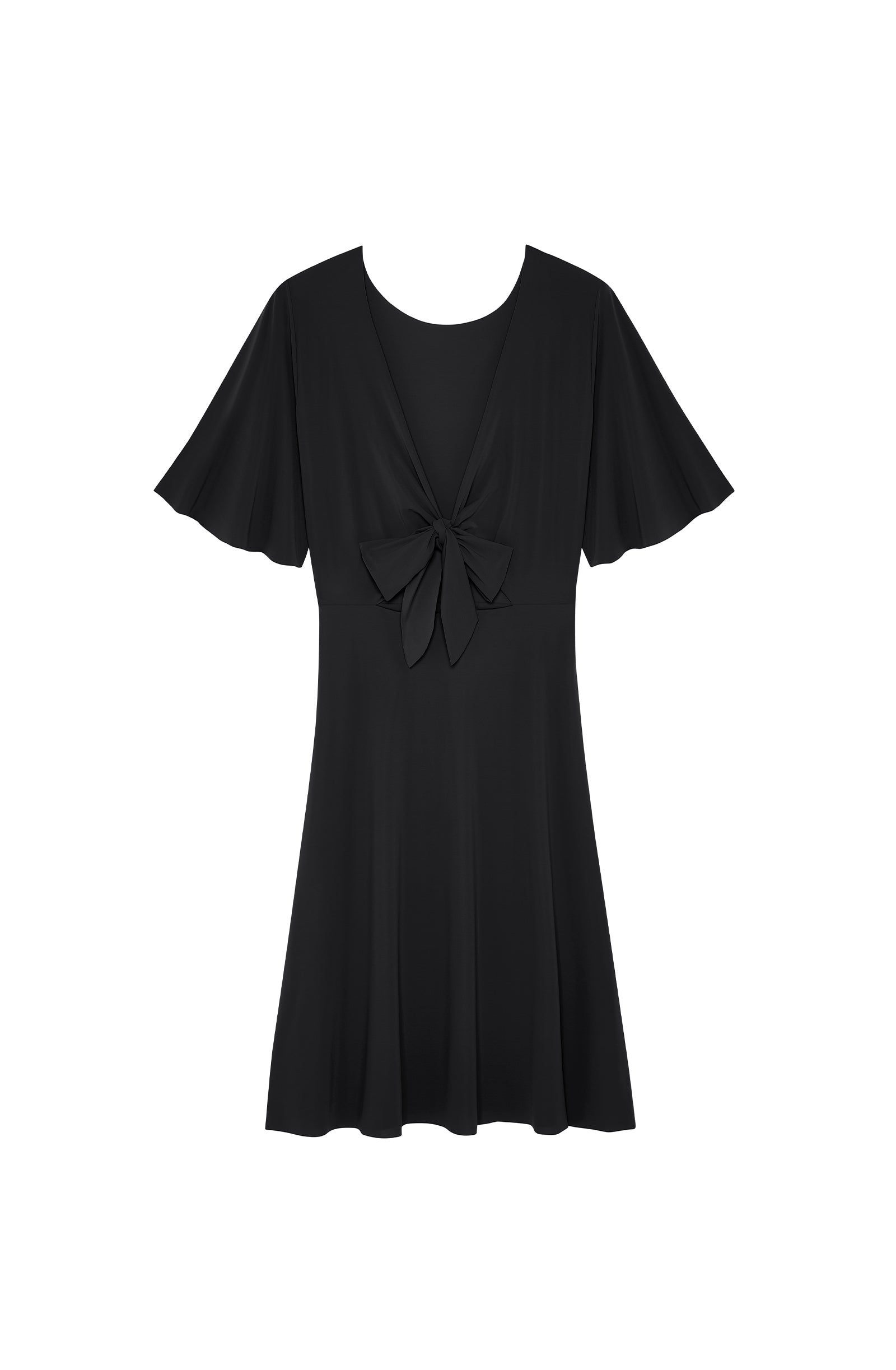 pain-de-sucre-natt-robe-courte-voile-extensible-noire-recto-verso image 7