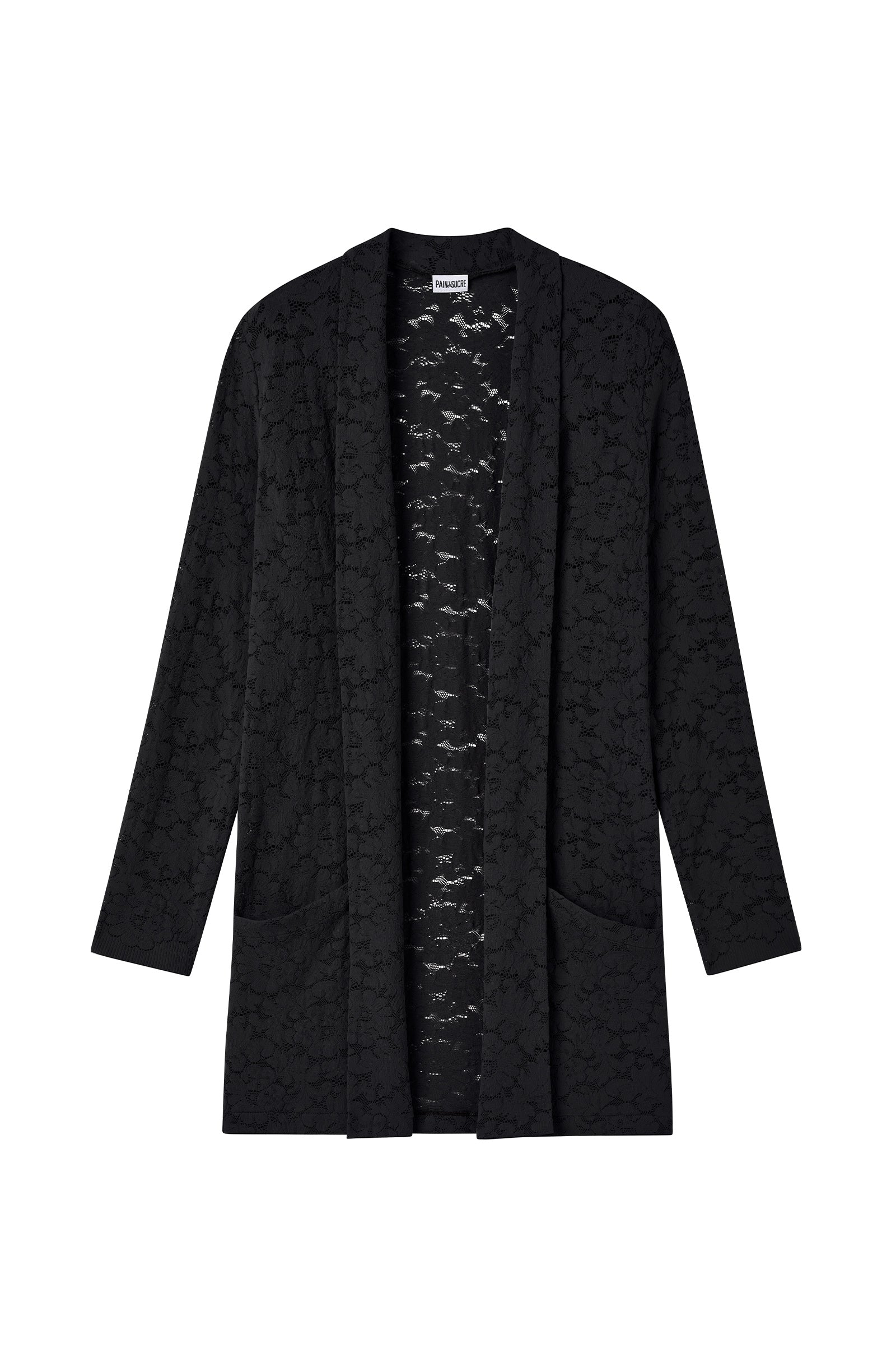 pain-de-sucre-vaea-gilet-long-en-dentelle-fran-aise-noir image 4