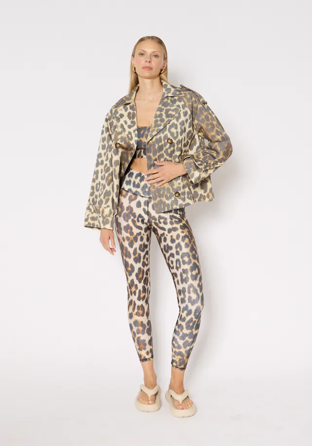 luz-collections-legging-de-sport-fleur-l-opard-b-r-nice-taille-haute image 1