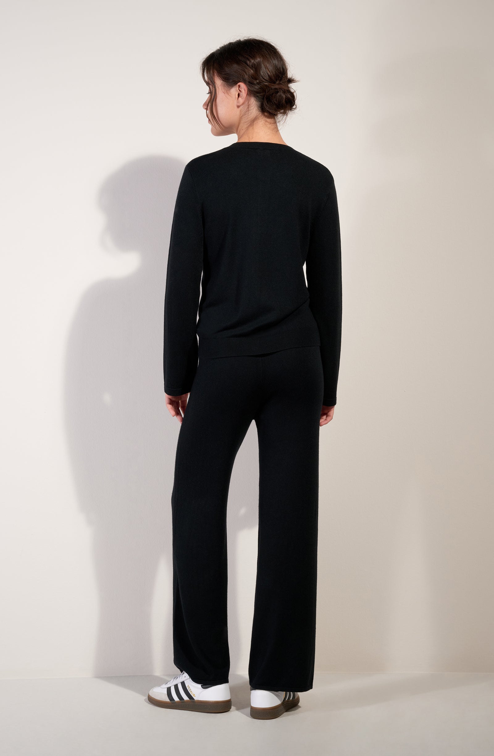 pain-de-sucre-panam-pantalon-droit-en-maille-lien-de-taille-noir image 2