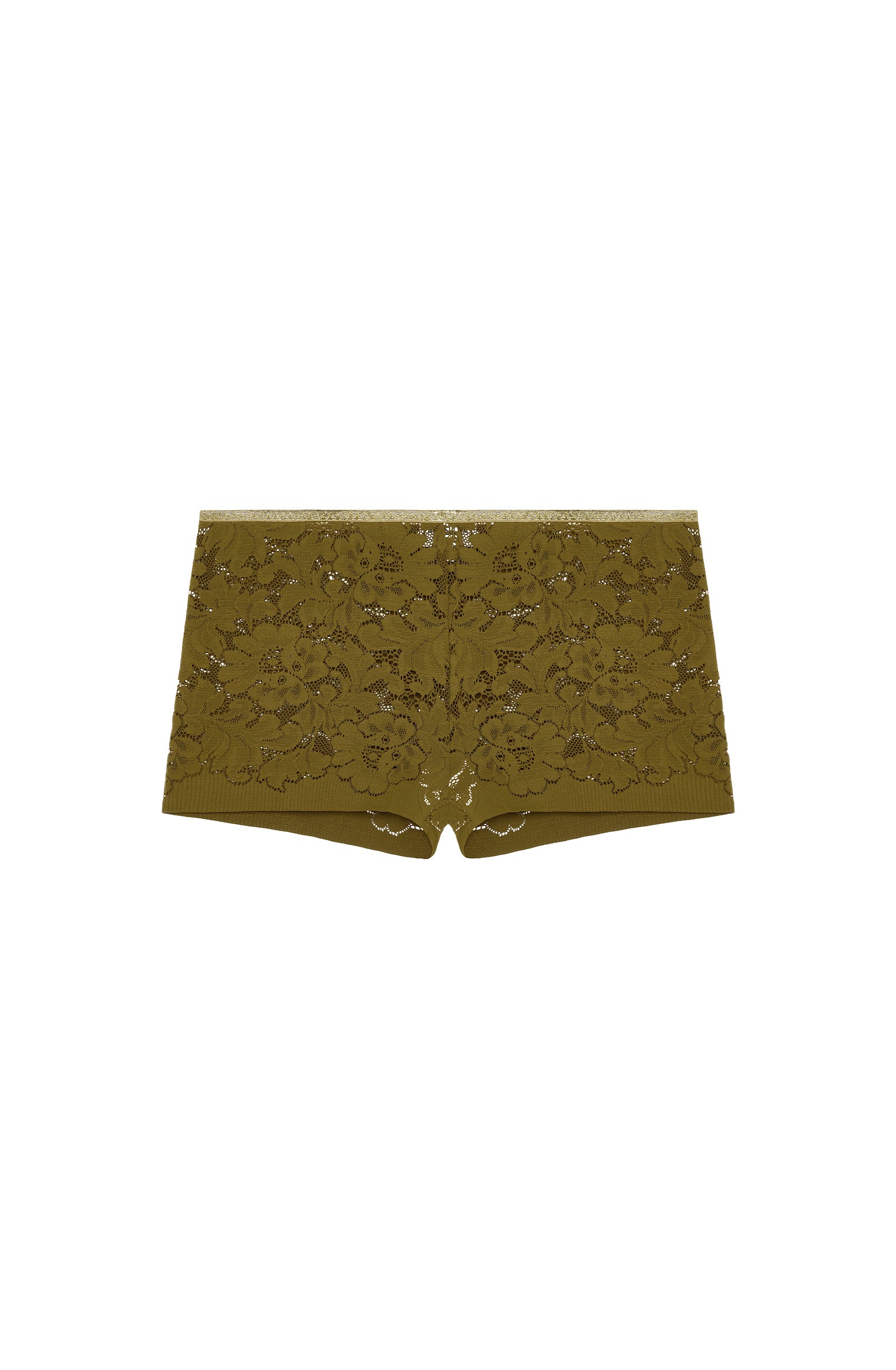 pain-de-sucre-dylan-shorty-taille-haute-dentelle-bronze-lurex-dor image 5