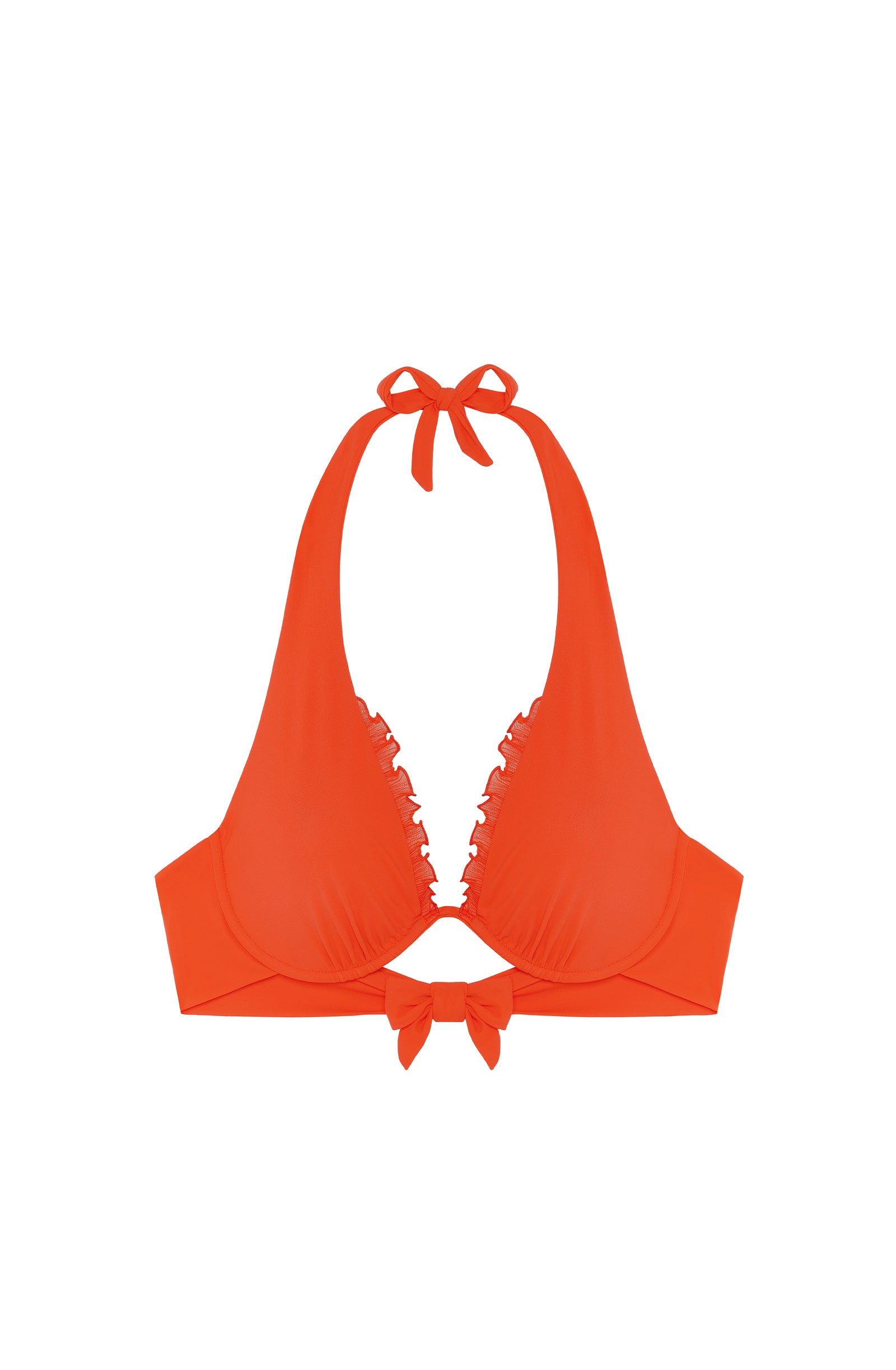pain-de-sucre-sary-haut-mono-armature-volants-orange image 4