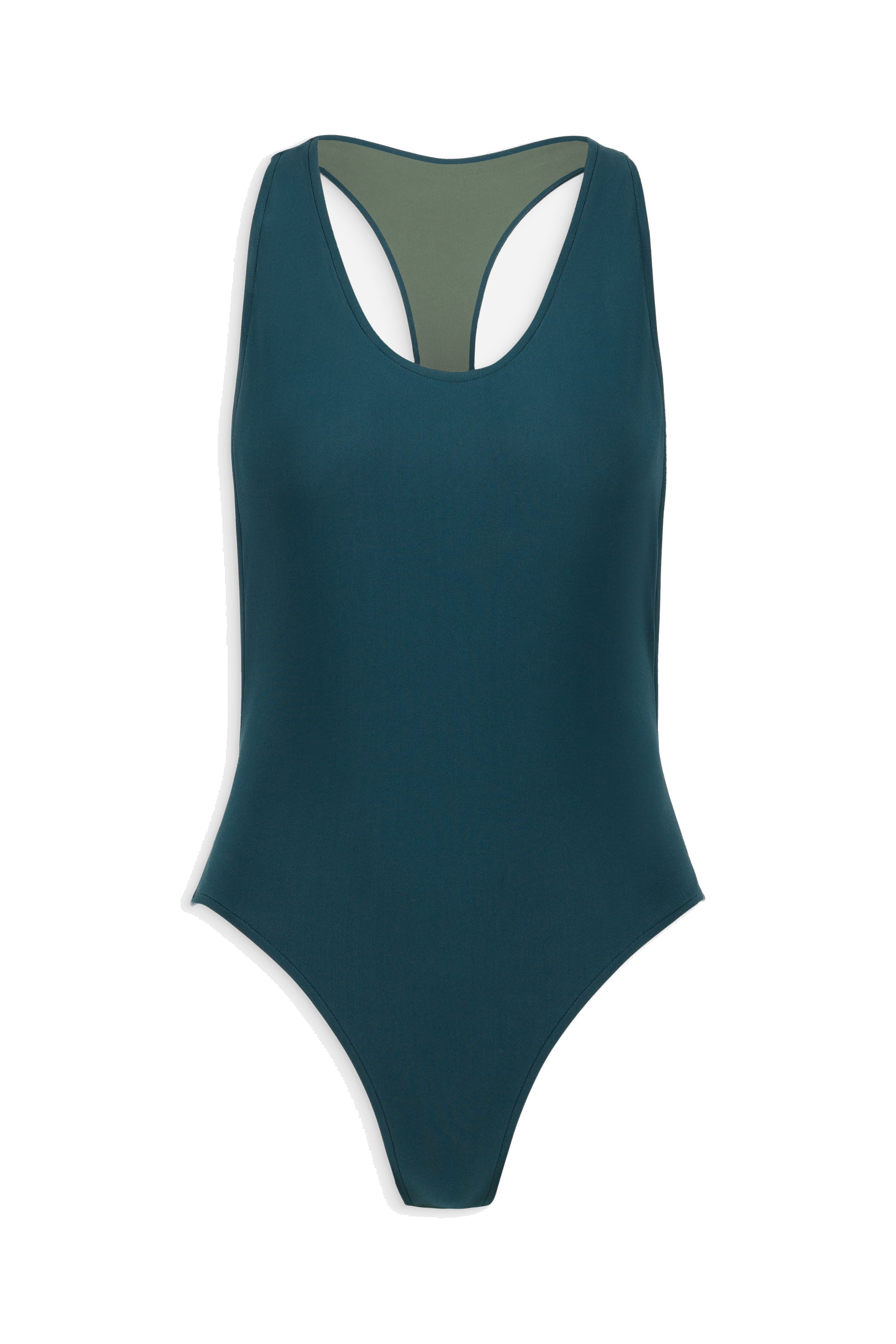 anja-paris-le-tenace-vert-bouteille-maillot-de-bain-une-pi-ce-dos-nageur image 2