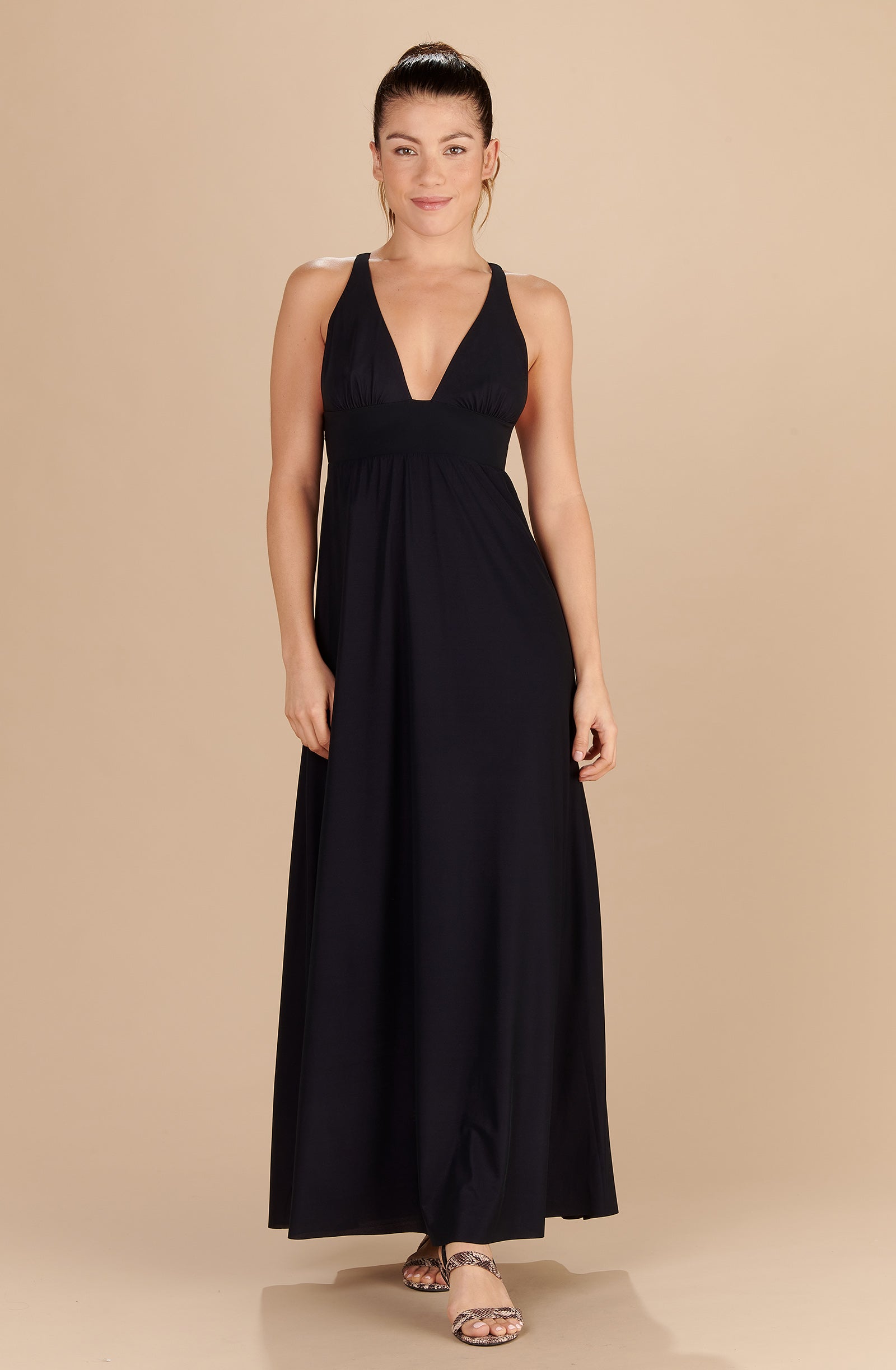 pain-de-sucre-vick-robe-longue-de-plage-noir image 4