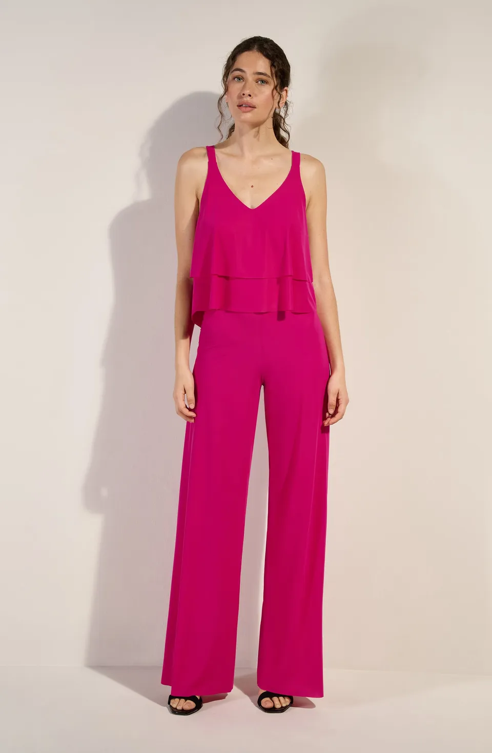 pain-de-sucre-tea-top-ample-volant-beachwear-framboise image 1