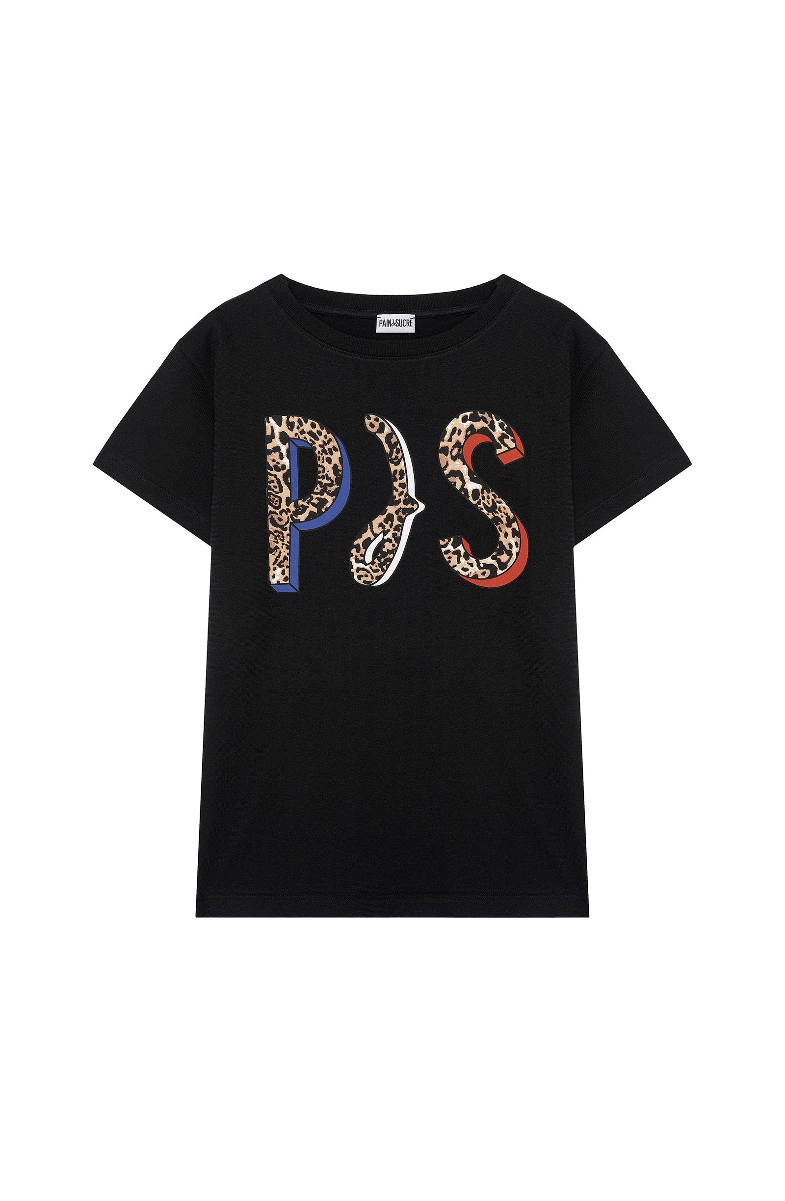 pain-de-sucre-thiya-t-shirt-100-coton-italien-flocage-panth-re-pds-noir image 4