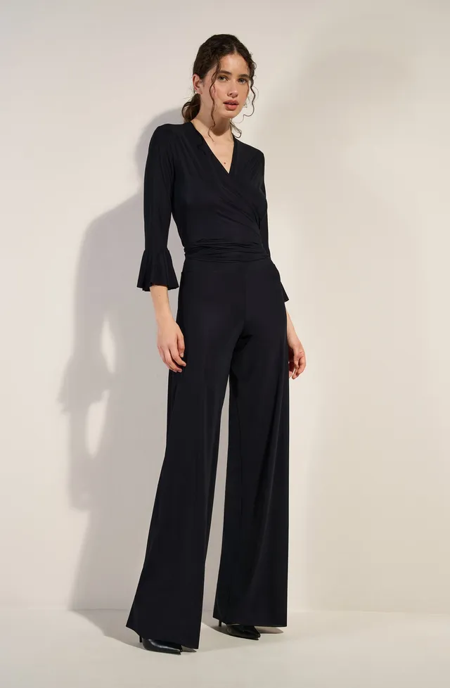 pain-de-sucre-tima-pantalon-fluide-taille-rabattable-noir image 1