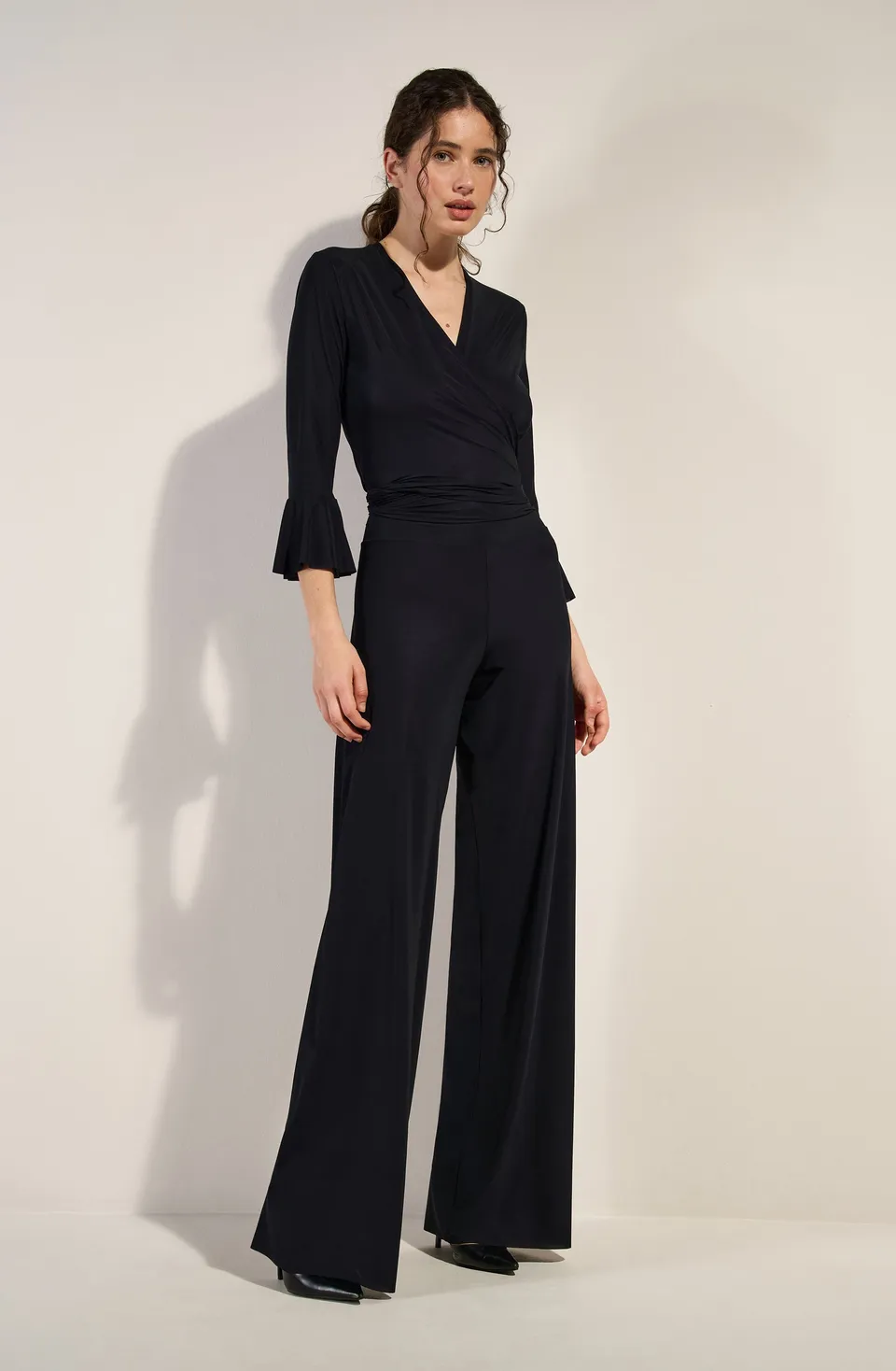 pain-de-sucre-tima-pantalon-fluide-taille-rabattable-noir image 1