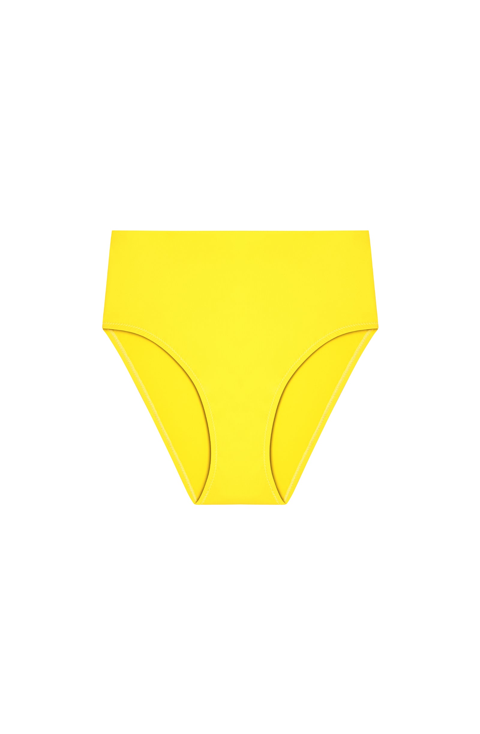 pain-de-sucre-tobago-bas-de-maillot-de-bain-taille-haute-rabattable-citron-jaune image 8
