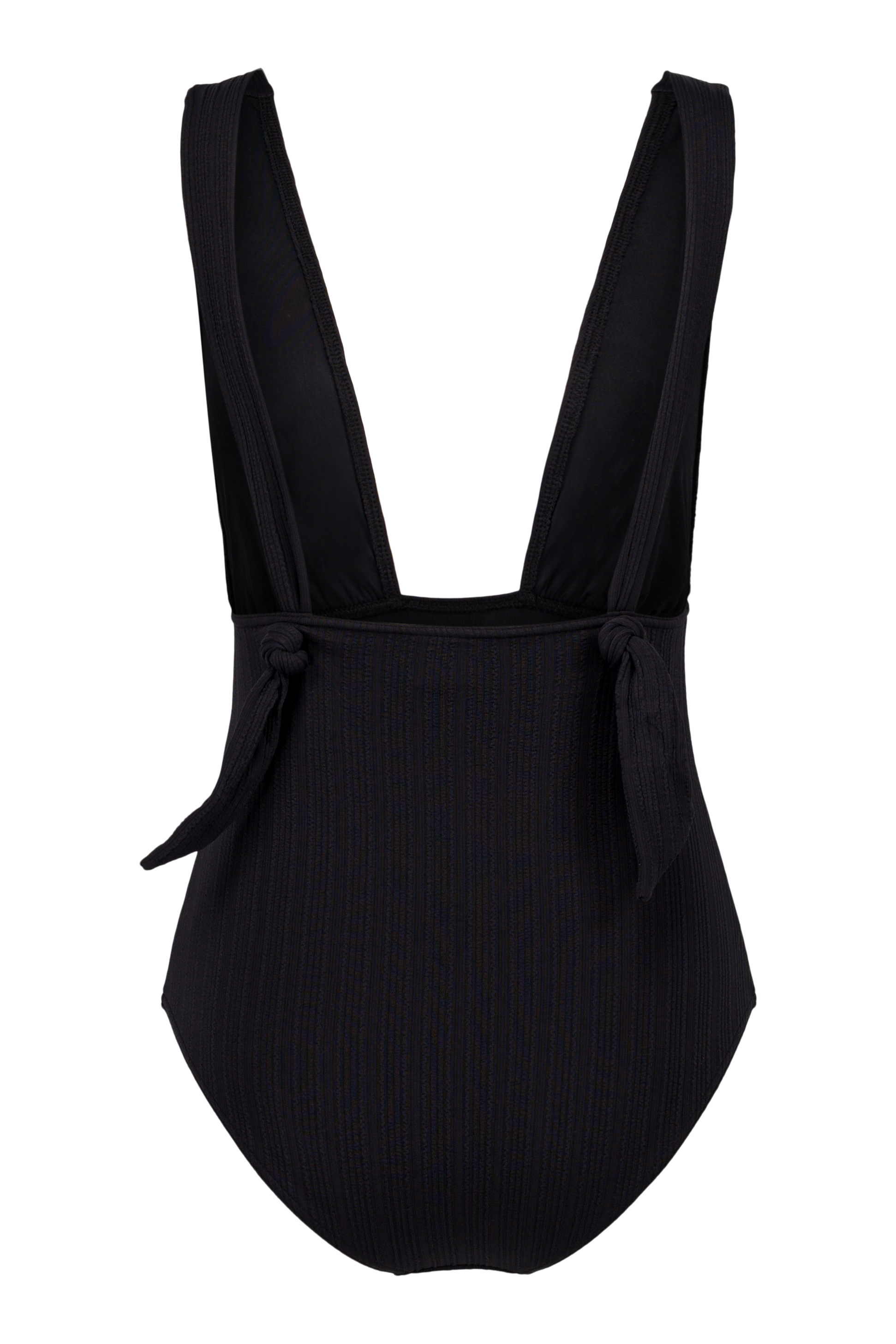 anja-paris-le-d-licieux-noir-maillot-de-bain-une-pi-ce-d-collet-plongeant-en-jac image 3