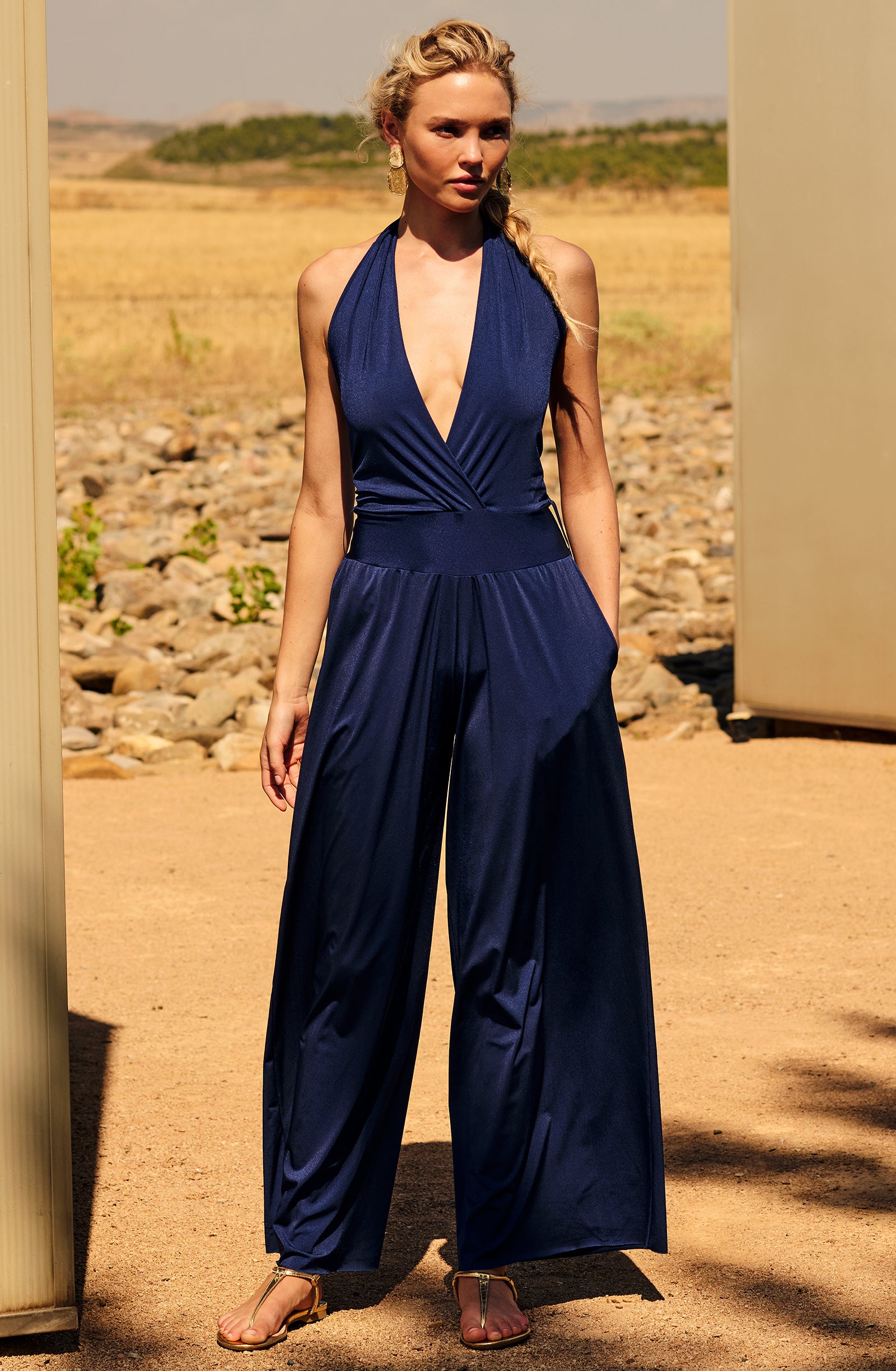 pain-de-sucre-nanni-navy-combinaison-pantalon-fluide-cache-c-ur-bretelles-multip image 1