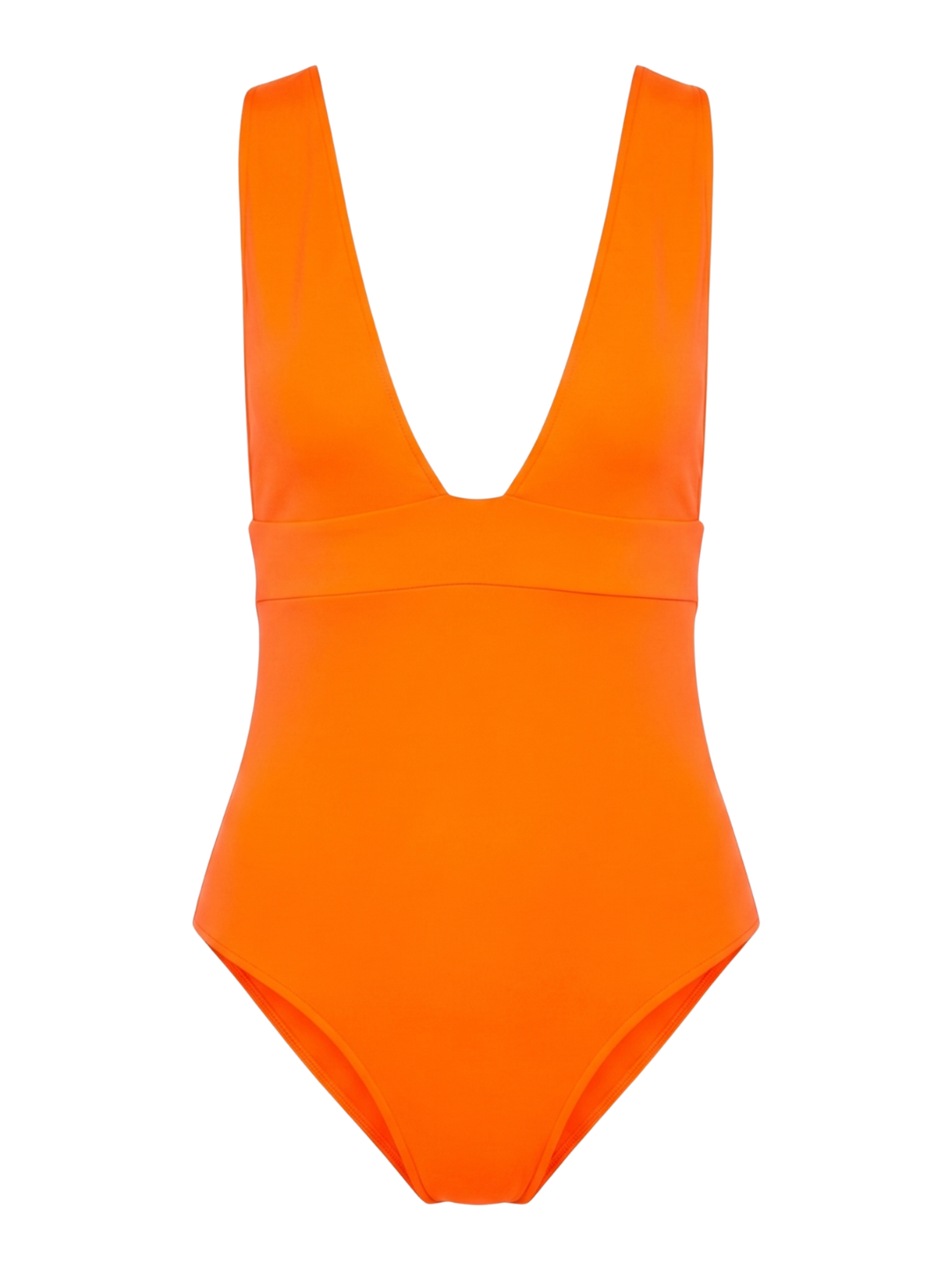 anja-paris-le-plongeant-orange-fluo-maillot-de-bain-une-pi-ce-d-collet-plongeant image 2