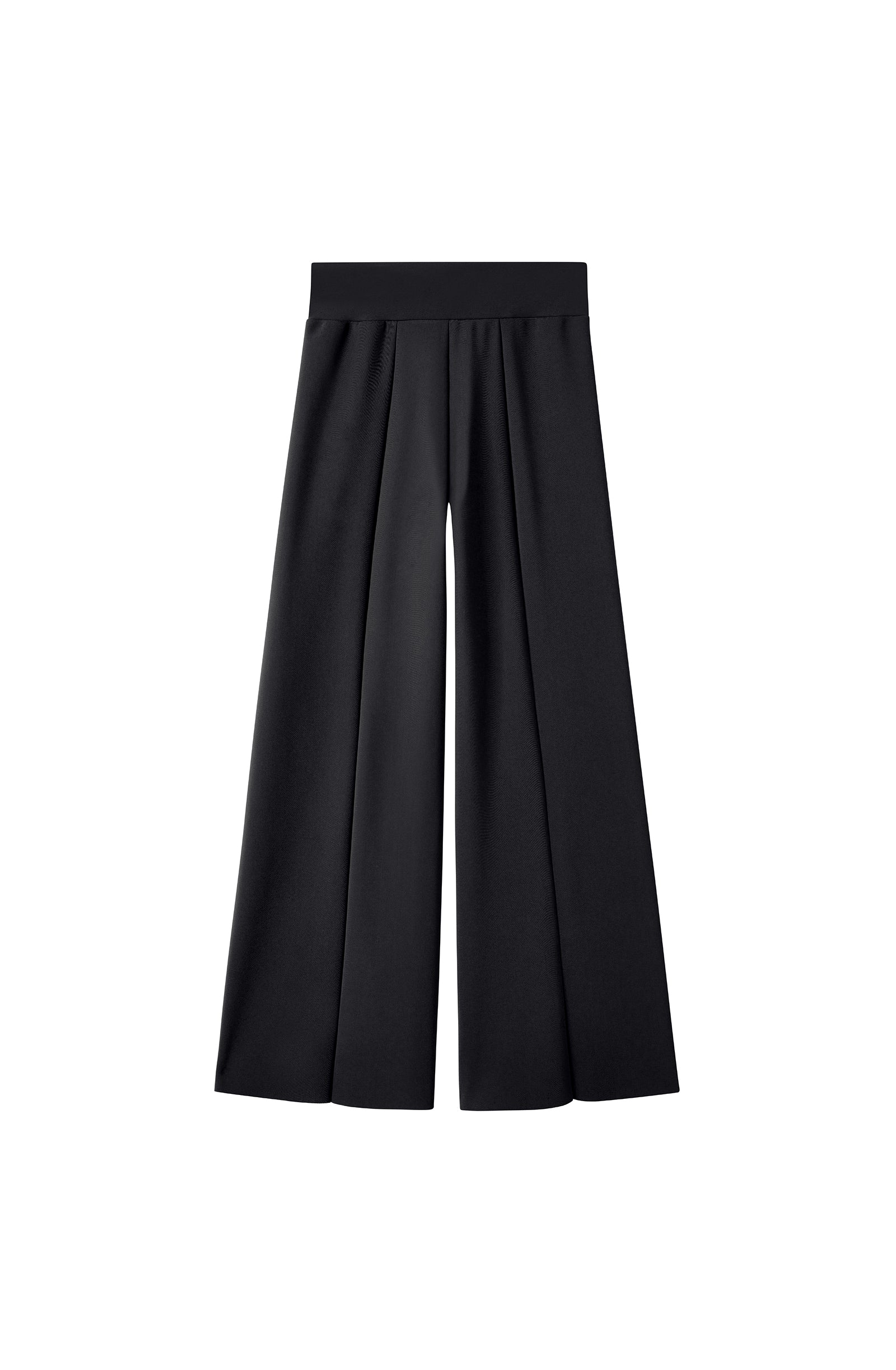 pain-de-sucre-peggy-pantalon-large-bonded-noir-taille-haute image 6